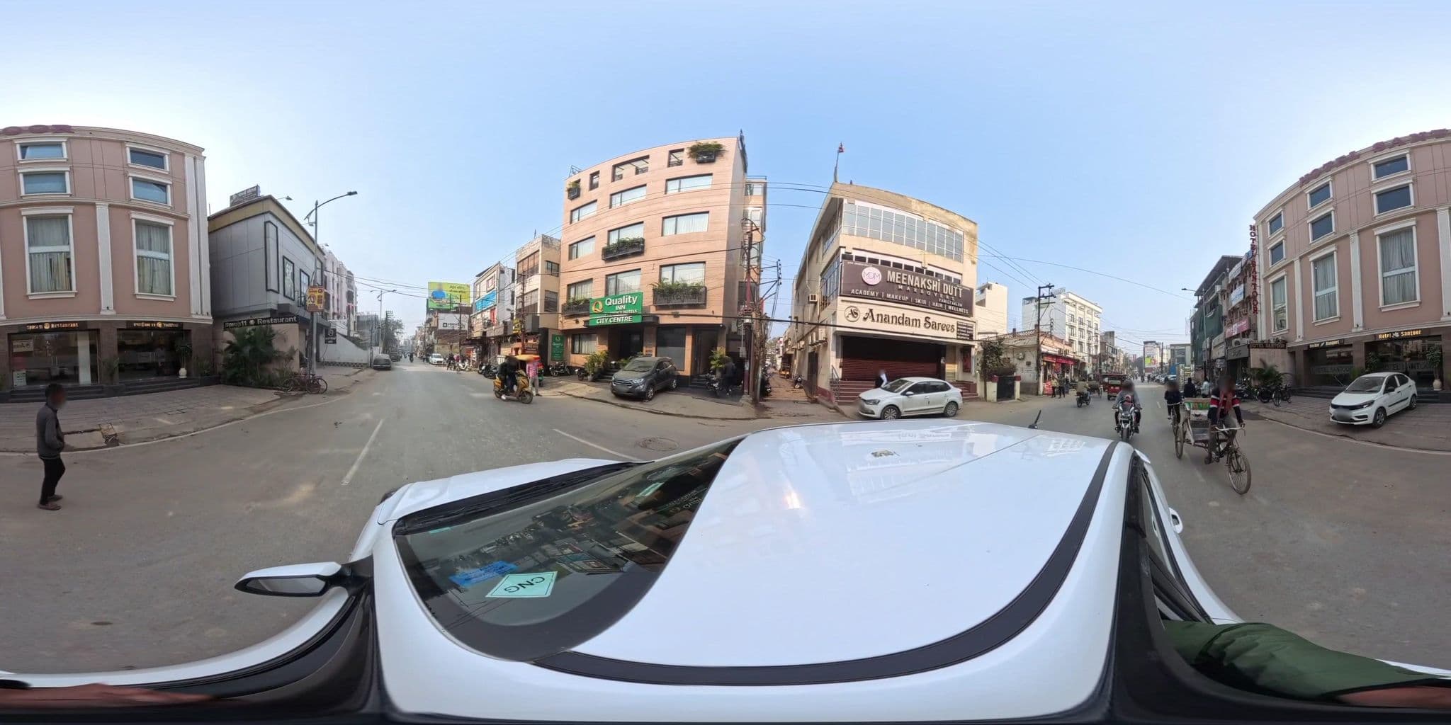 Street view near Hotel Santoor, Varanasi — © skysign (CC BY-SA · Mapillary)