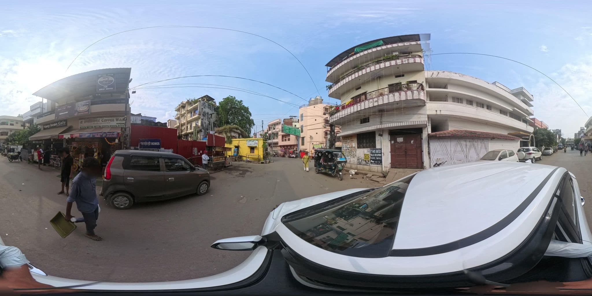 Street view near Blox Hostel, Varanasi — © skysign (CC BY-SA · Mapillary)