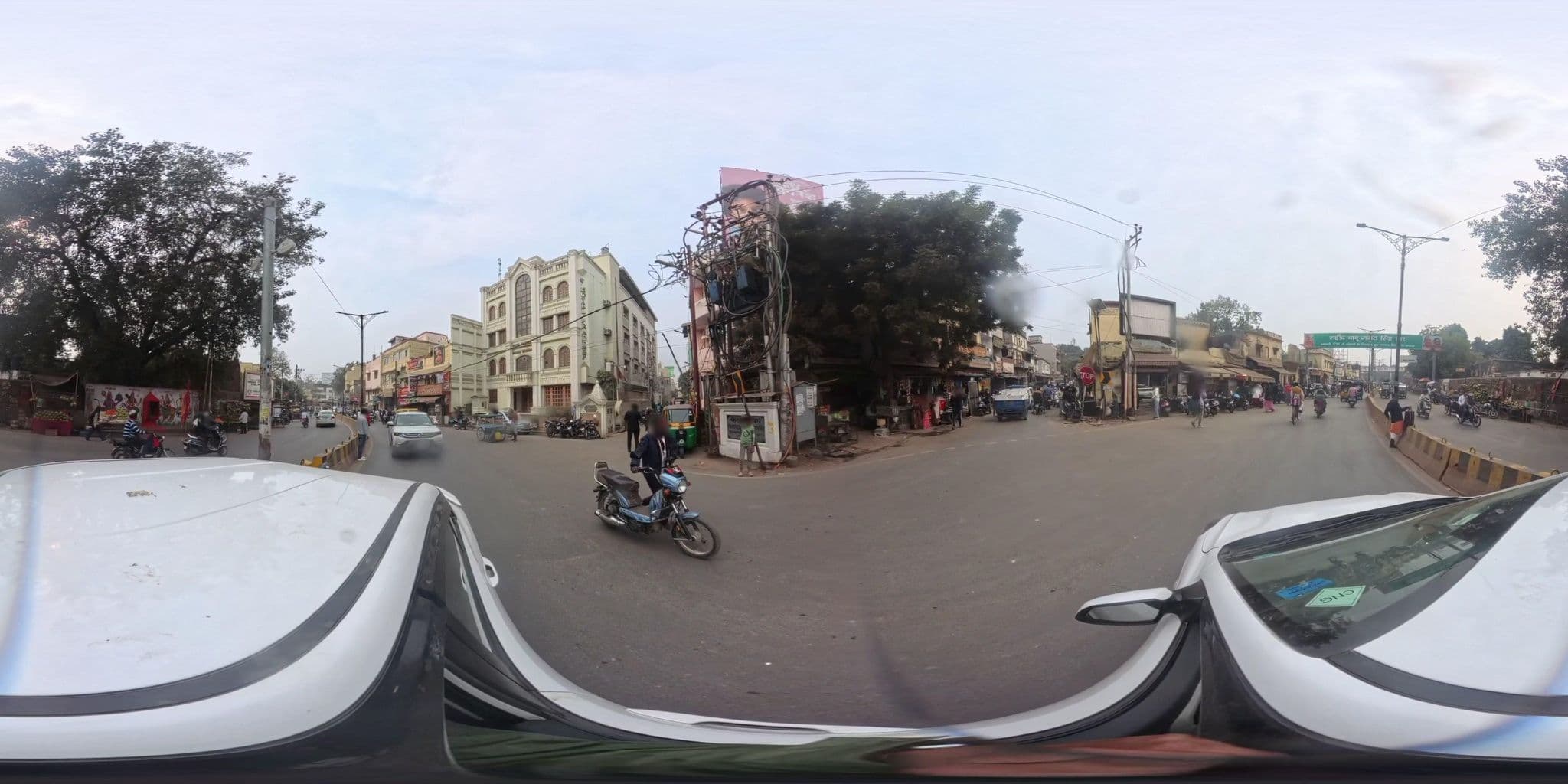 Street view near Pradeep Hotel Varanasi, Varanasi — © skysign (CC BY-SA · Mapillary)