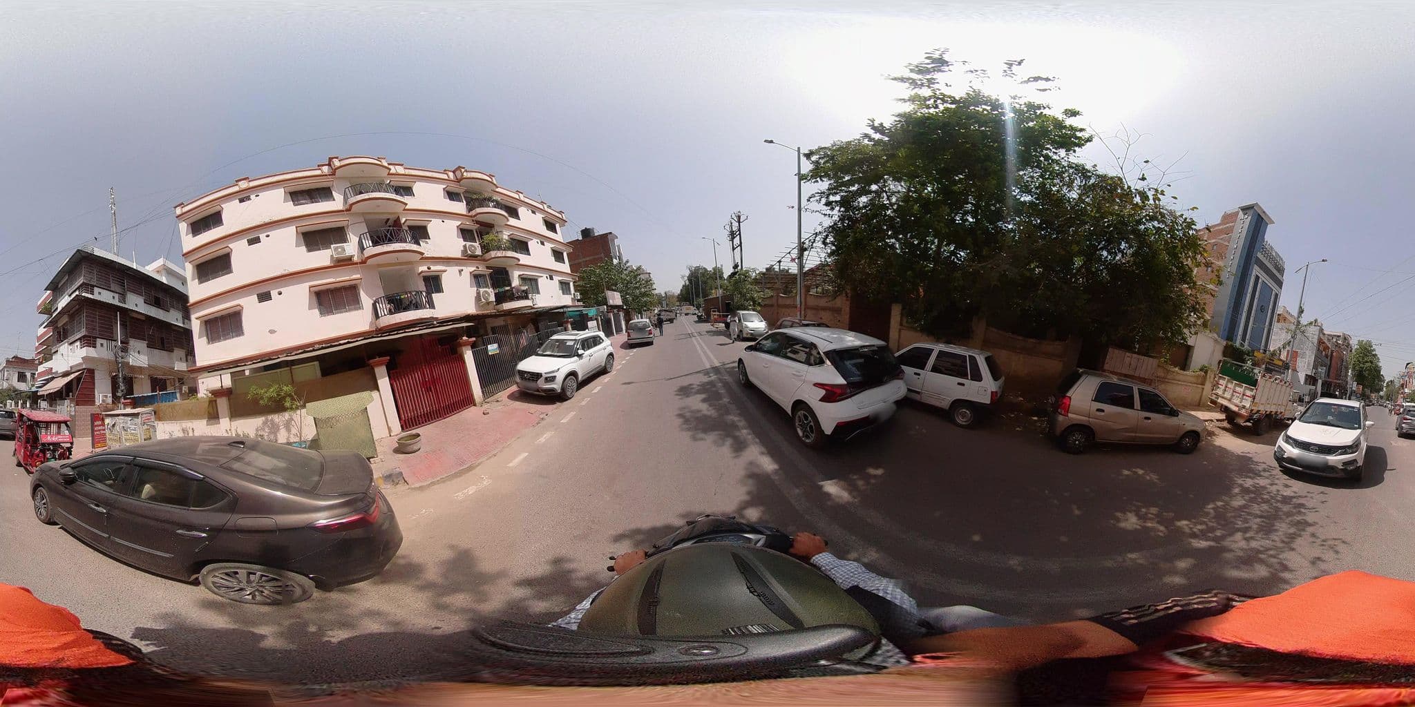 Street view near Hotel Tulip Inn, Prayagraj — © sahilmeena09 (CC BY-SA · Mapillary)