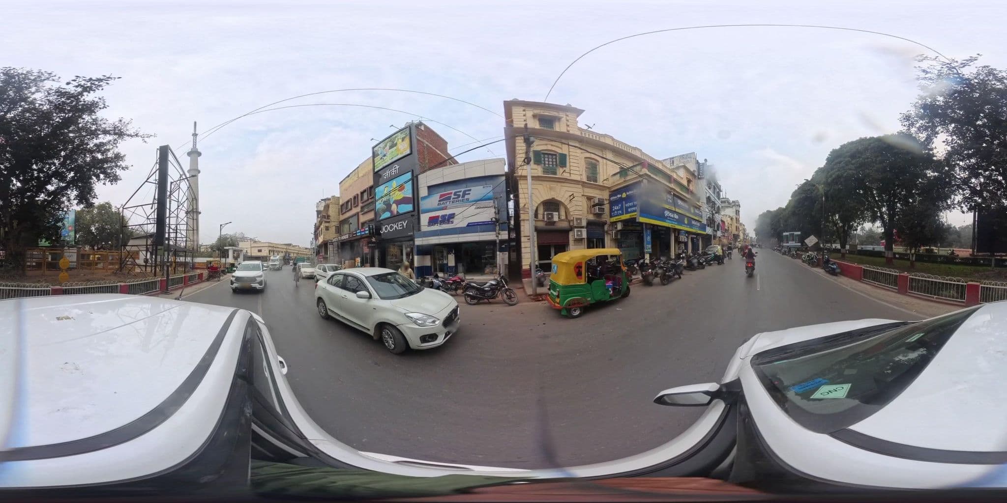 Street view near Hotel Riz, Varanasi — © skysign (CC BY-SA · Mapillary)