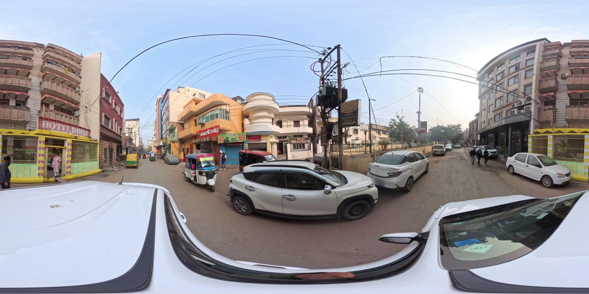 Street view near Hotel Grand Continental, Varanasi — © skysign (CC BY-SA · Mapillary)