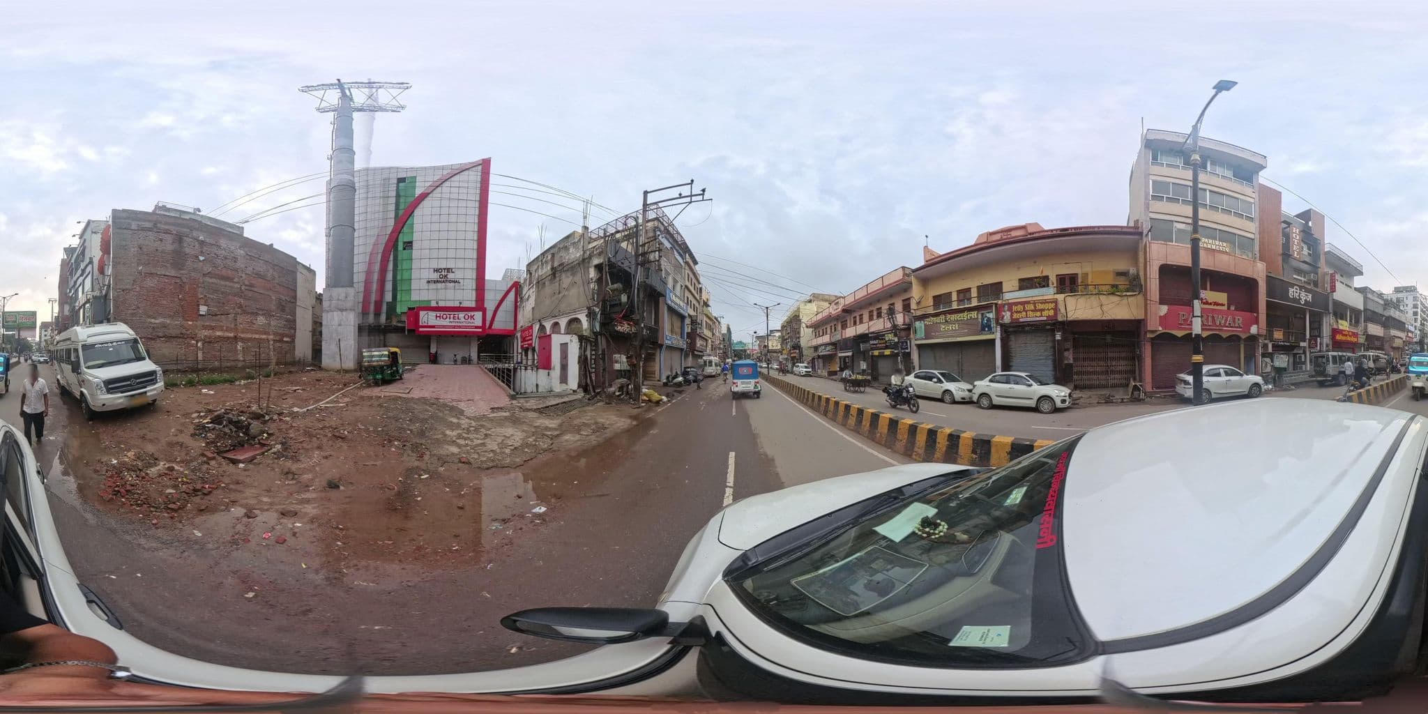 Street view near Hotel Ok International, Varanasi — © skysign (CC BY-SA · Mapillary)