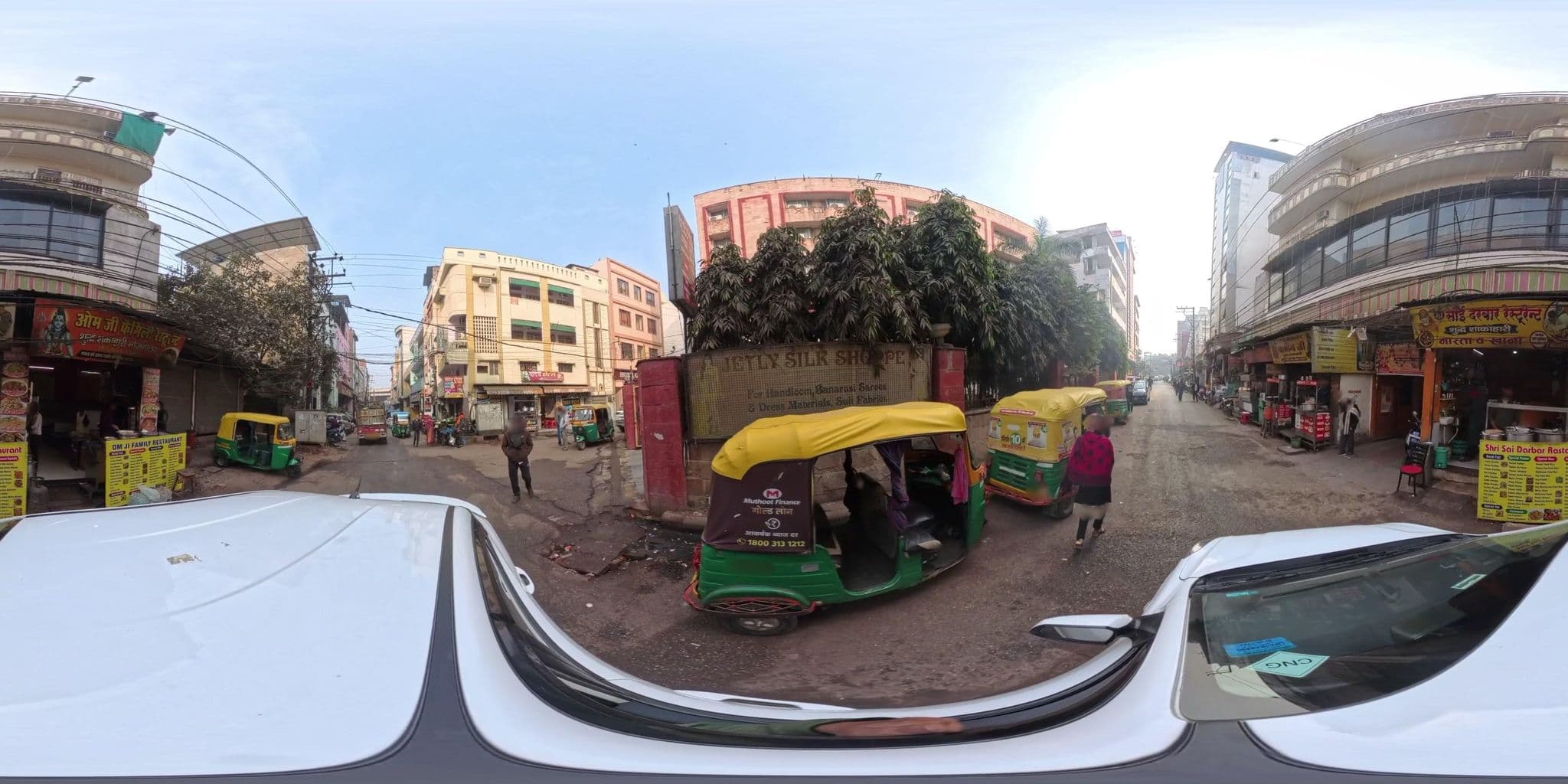 Street view near PLAZA INN, Varanasi — © skysign (CC BY-SA · Mapillary)