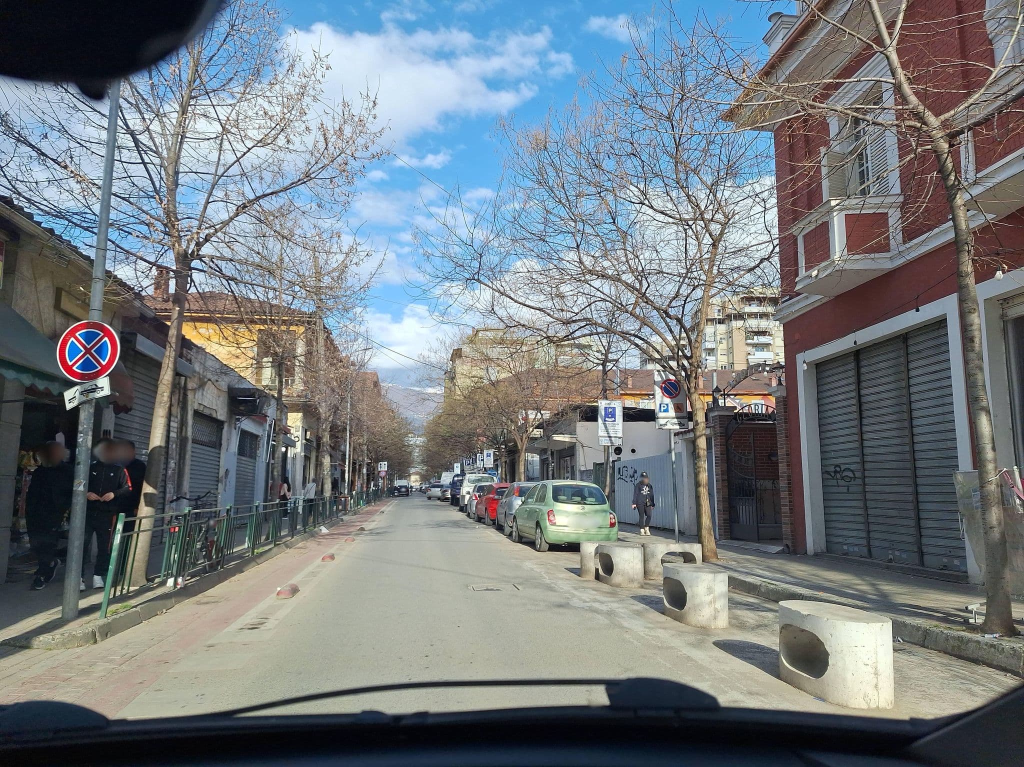 Street view near Hotel Gloria, Tirana