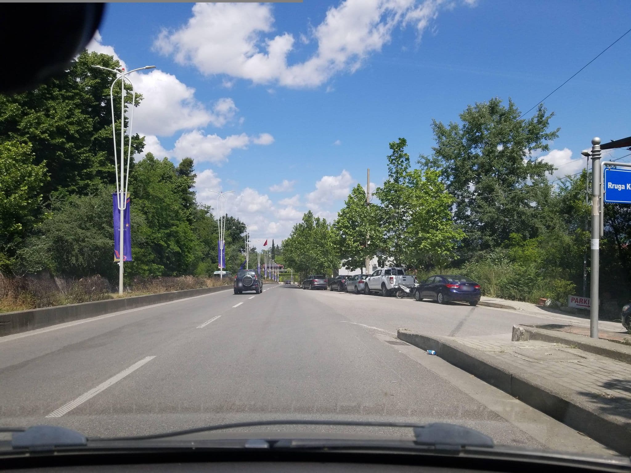 Street view near Hotel Arbëria, Tirana