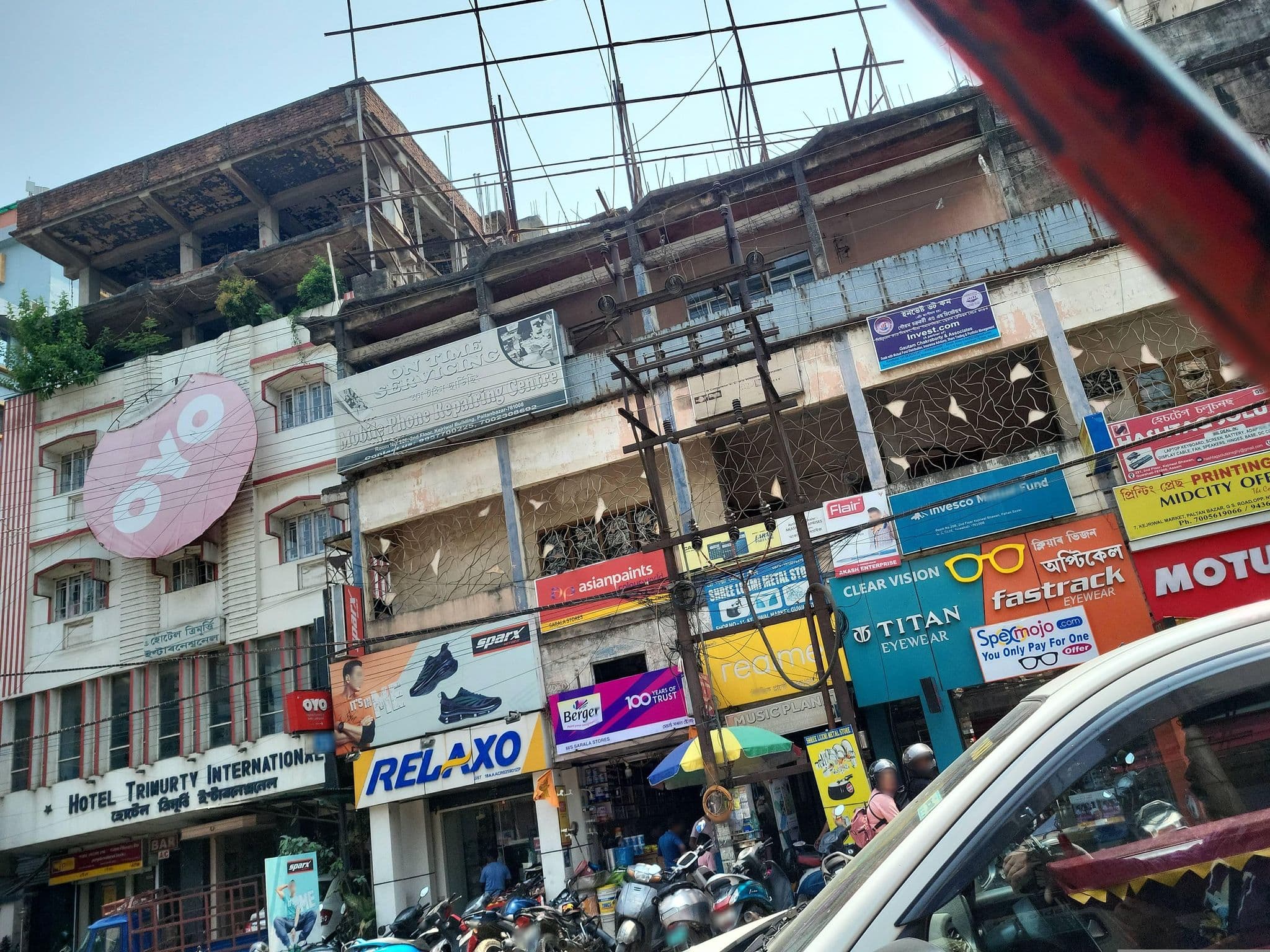 Street view near Hotel Mahalaxmi Indo Myanmar, Guwahati — © Dilcharan (CC BY-SA · Mapillary)