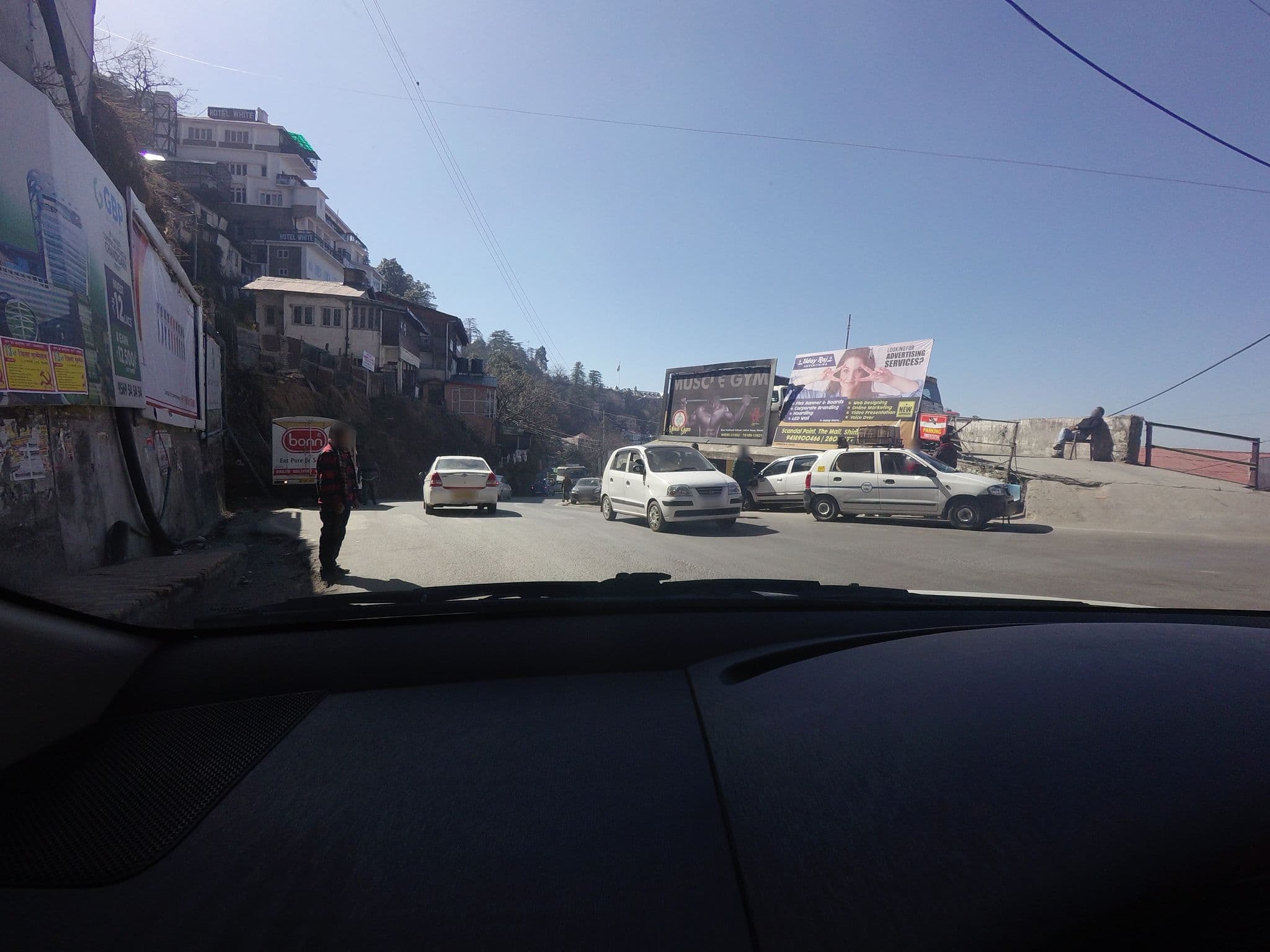 Street view near Hotel Tirupati Palace, Shimla — © natarajakaveeti (CC BY-SA · Mapillary)