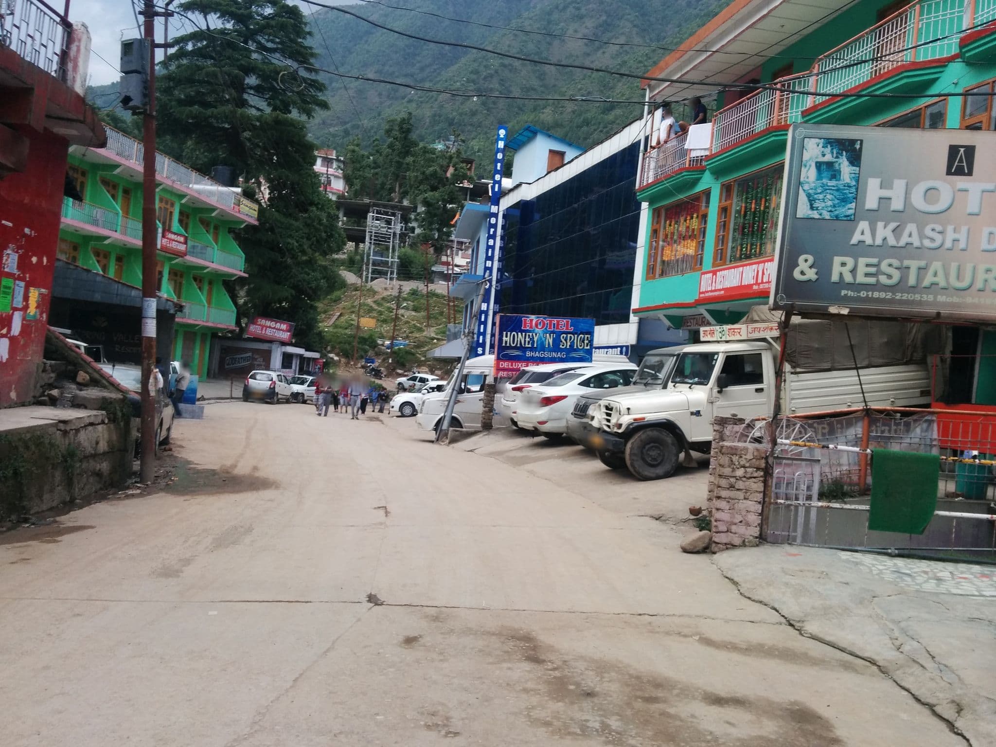 Street view near Hotel Aakarsh, Dharamsala — © sashazykov (CC BY-SA · Mapillary)