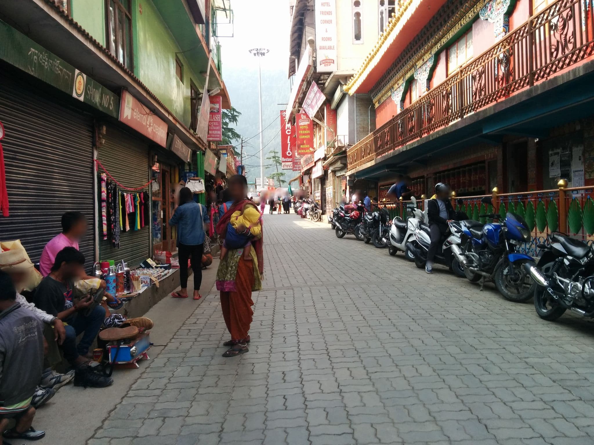 Street view near Serkong House & Restaurant, Dharamsala — © sashazykov (CC BY-SA · Mapillary)