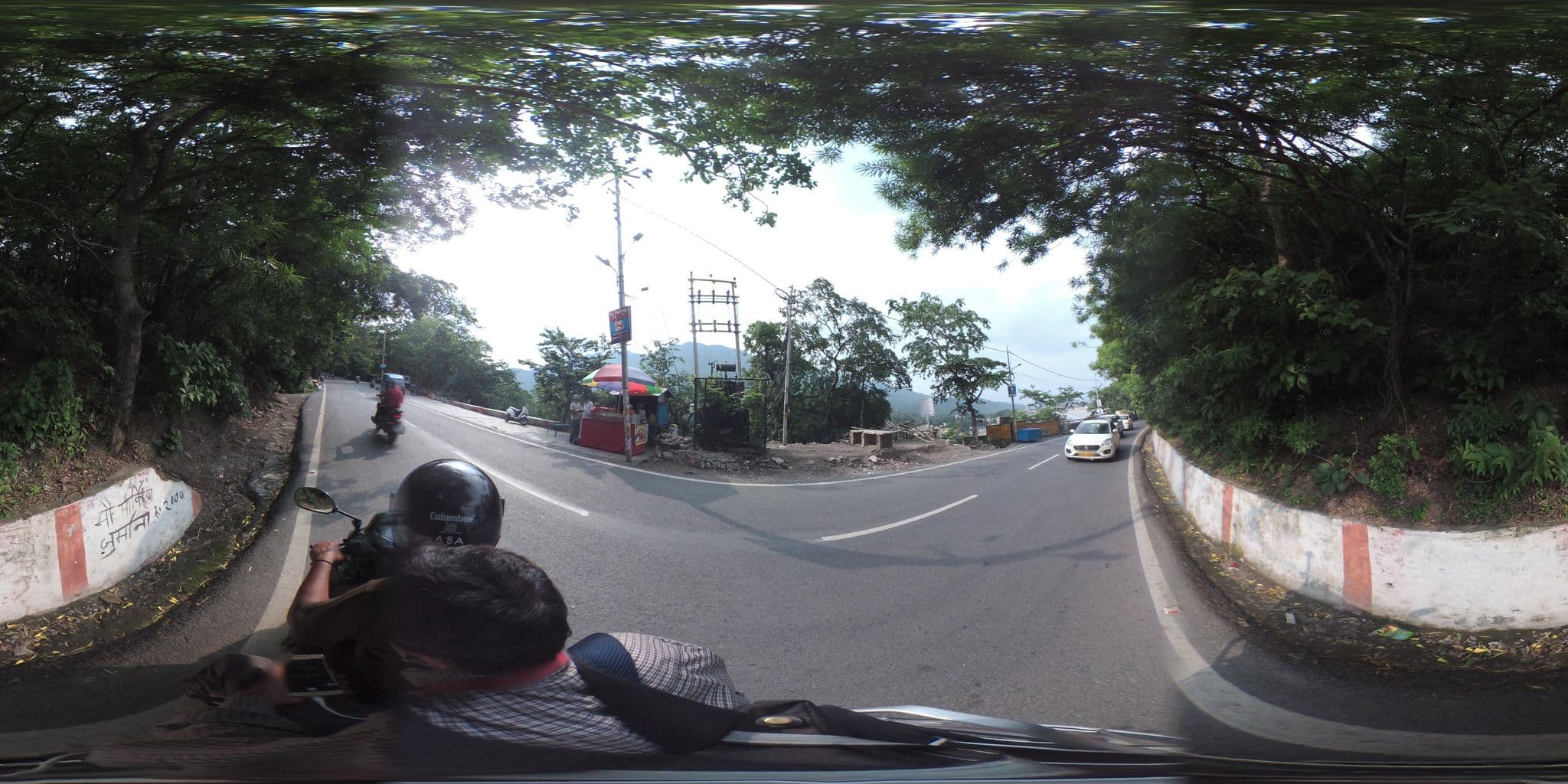 Street view near Camp Hideaway, Rishīkesh — © prasad23427 (CC BY-SA · Mapillary)