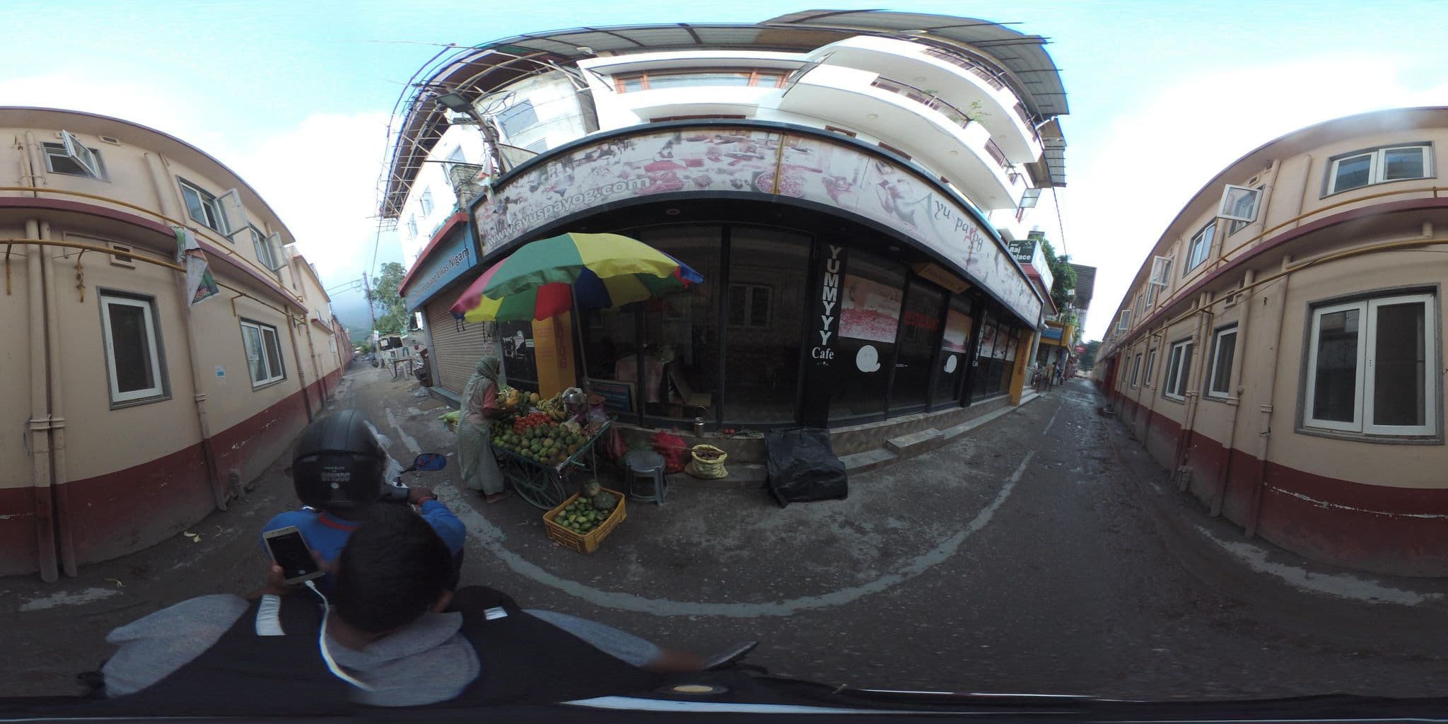 Street view near Hotel Raj Palace, Rishīkesh — © prasad23427 (CC BY-SA · Mapillary)