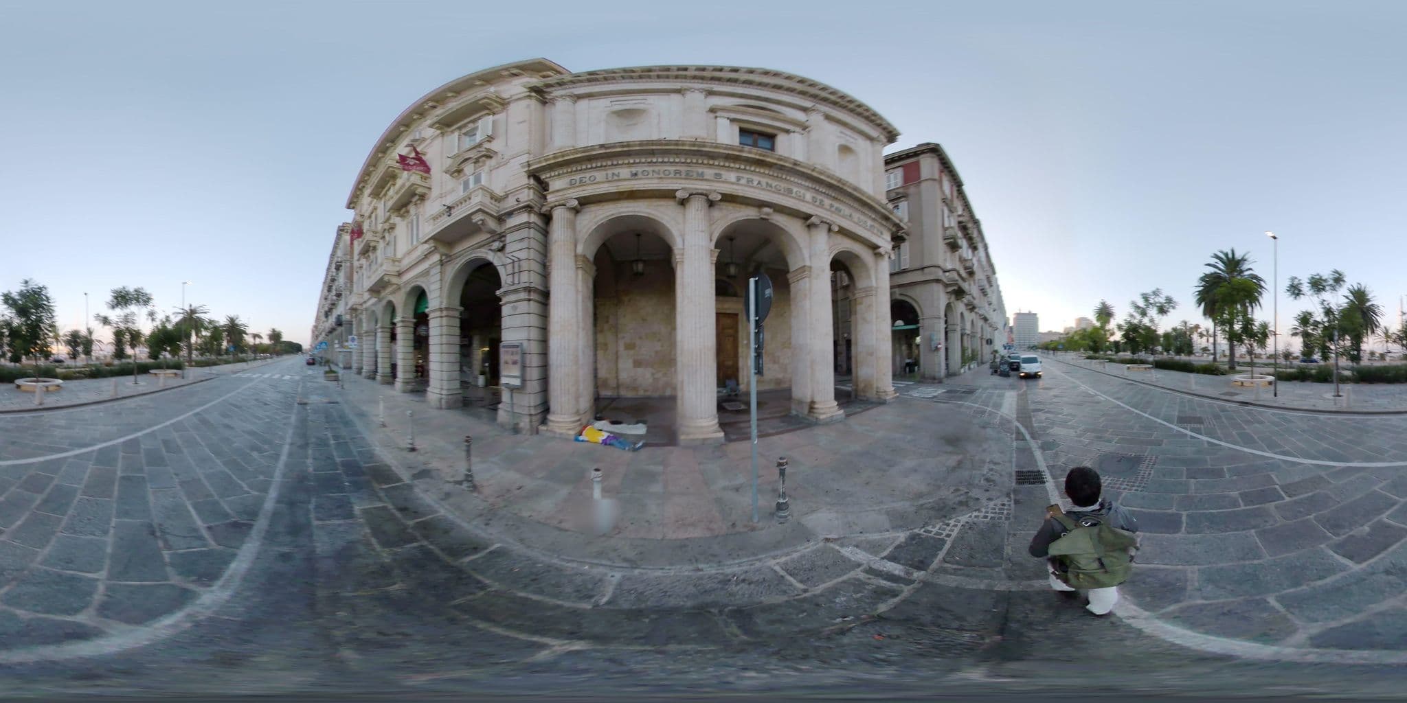 Street view near Grand Hotel Cagliari, Cagliari — © mapconcierge (CC BY-SA · Mapillary)