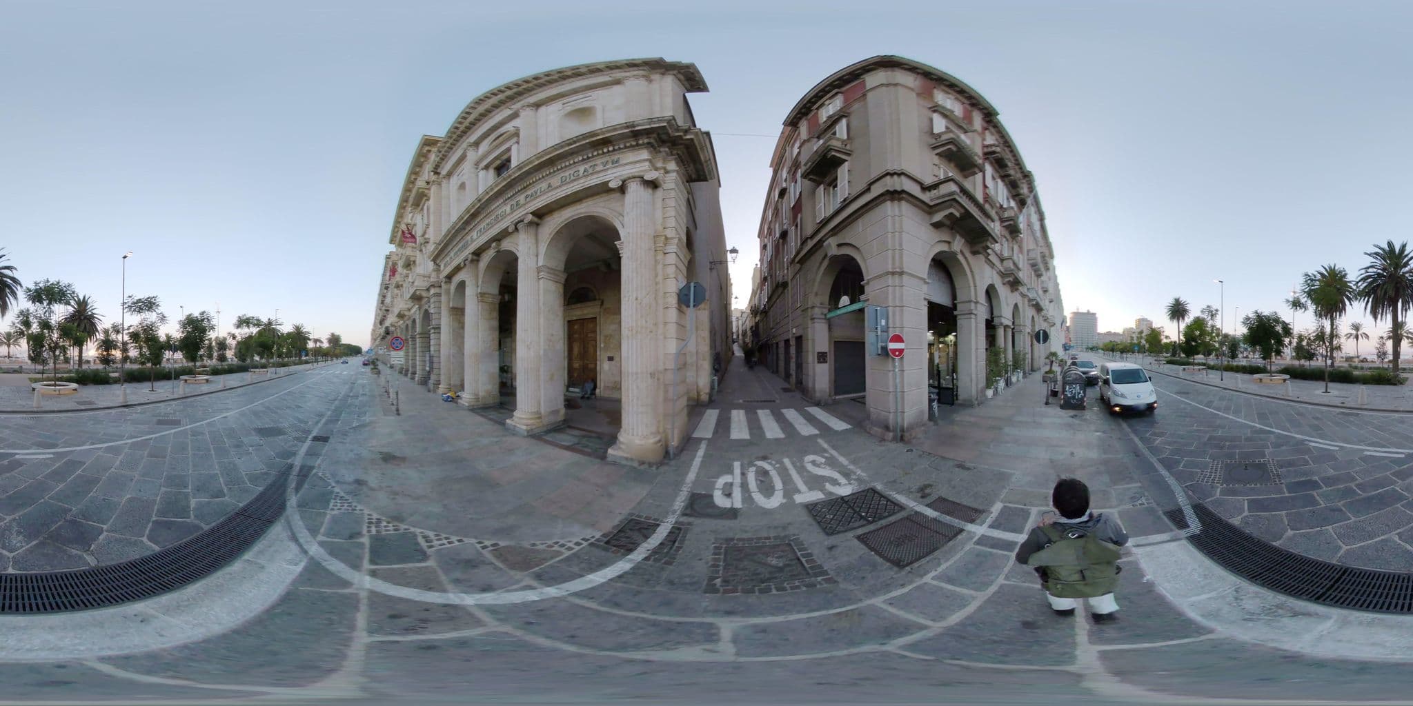 Street view near Miramare Hotel Cagliari, Cagliari — © mapconcierge (CC BY-SA · Mapillary)