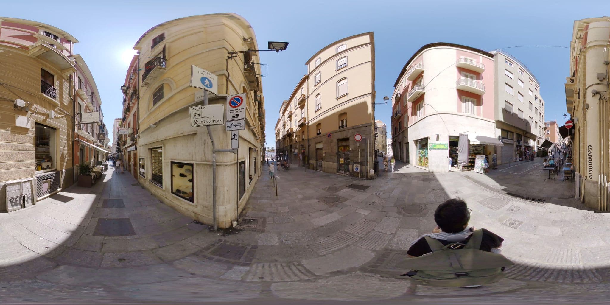 Street view near Arcobaleno Rooms, Cagliari — © mapconcierge (CC BY-SA · Mapillary)