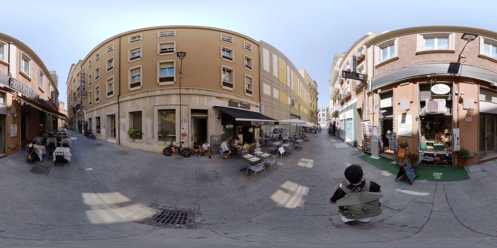 Street view near Albergo Palmas, Cagliari — © mapconcierge (CC BY-SA · Mapillary)