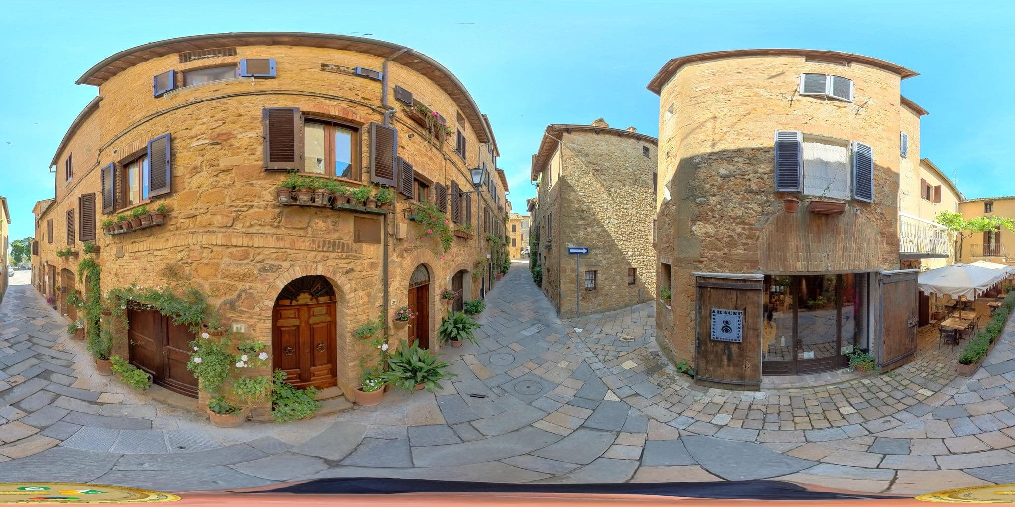 Street view near Affittacamere La Carbonaia, Pienza — © Ghelfi360 (CC BY-SA · Mapillary)