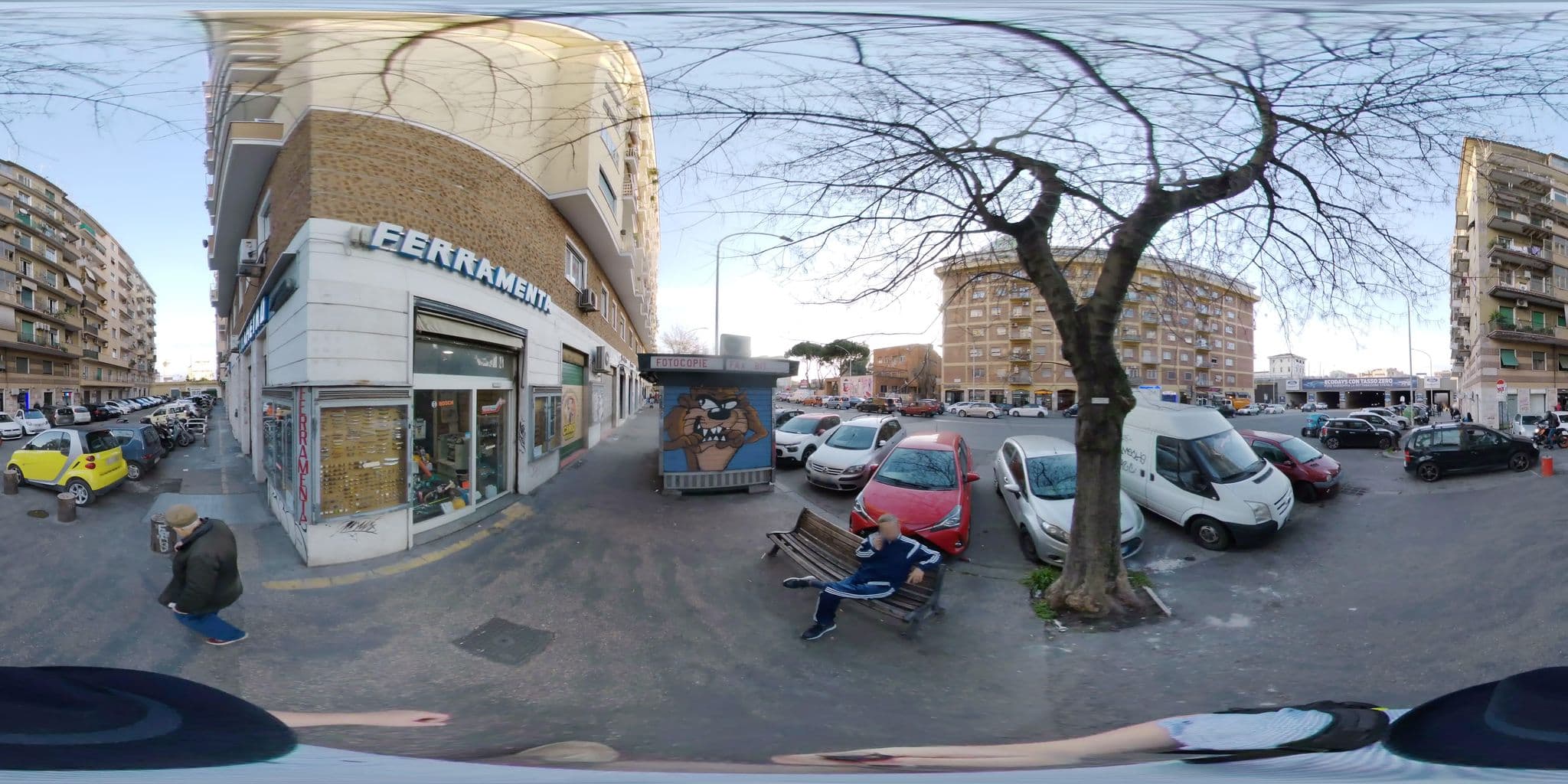 Street view near La Veranda in Trastevere, Testaccio — © stefan-RolfsRom (CC BY-SA · Mapillary)