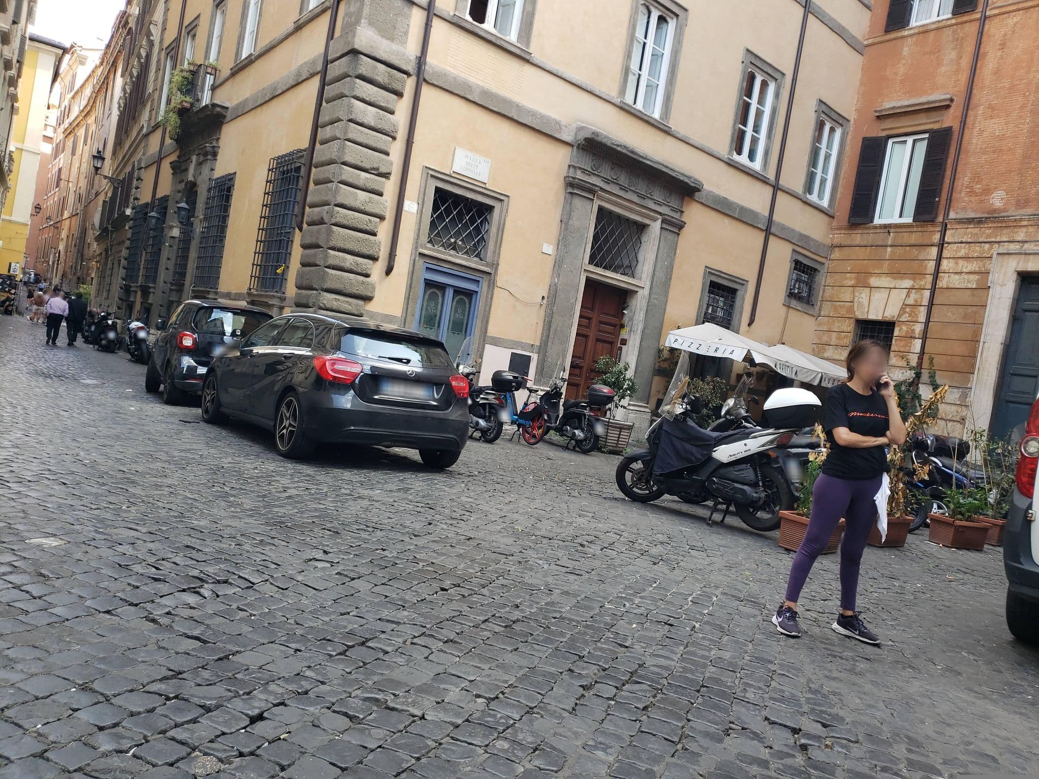 Street view near Dante's Inferno AirBnB, Sant'Eustachio — © mapfool (CC BY-SA · Mapillary)