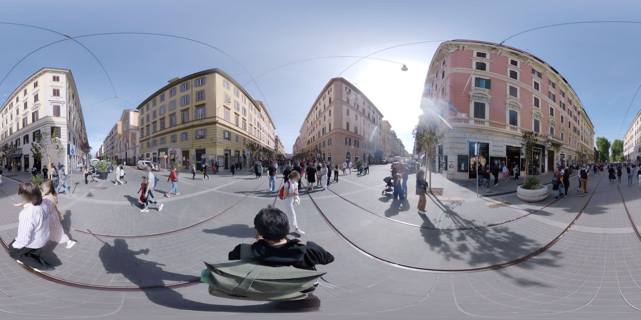 Street view near Vatican world house, Borgo — © mapconcierge (CC BY-SA · Mapillary)