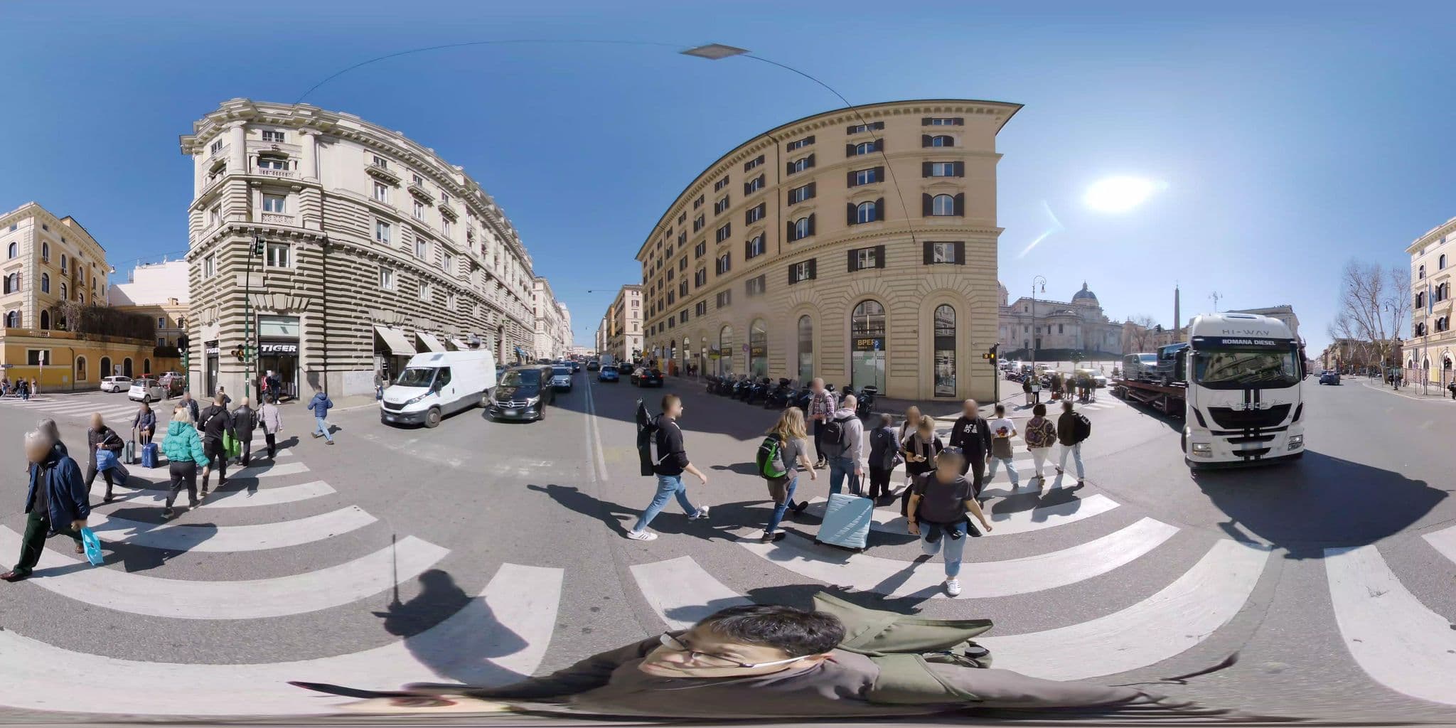 Street view near Hotel Commodore, Monti — © mapconcierge (CC BY-SA · Mapillary)