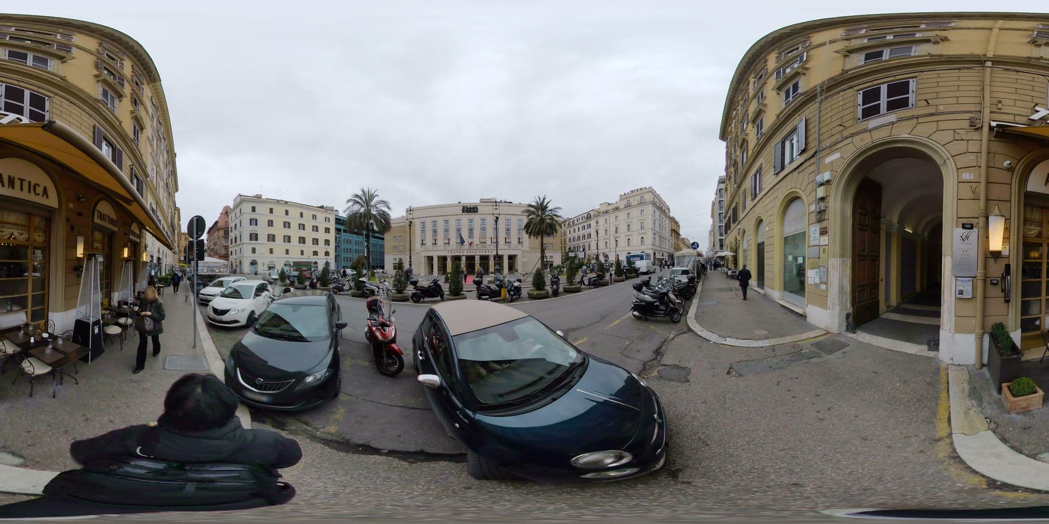 Street view near Opera Dreams, Monti — © akiyoshiii213 (CC BY-SA · Mapillary)