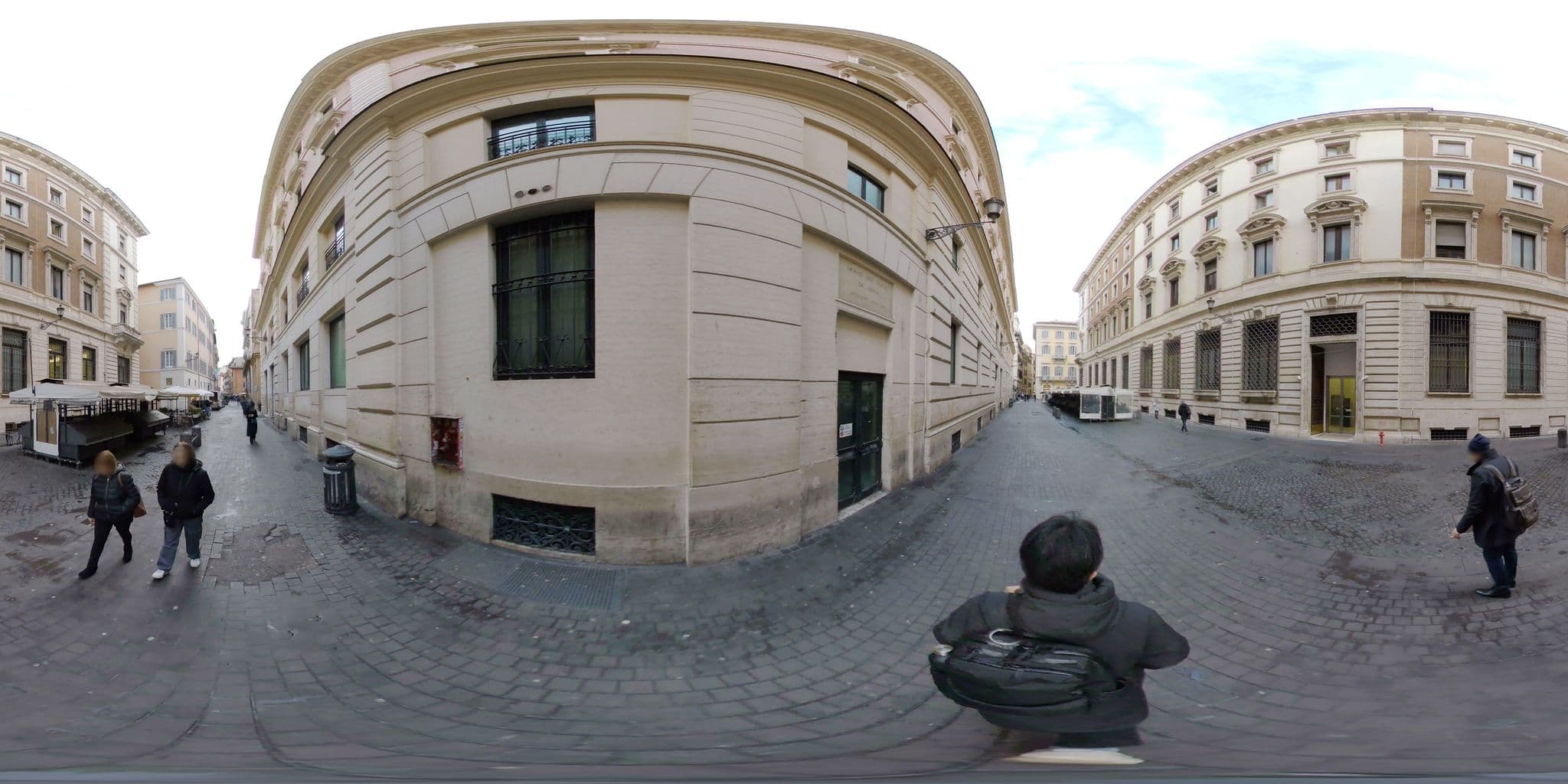 Street view near Maalot Roma, Sant'Eustachio — © akiyoshiii213 (CC BY-SA · Mapillary)