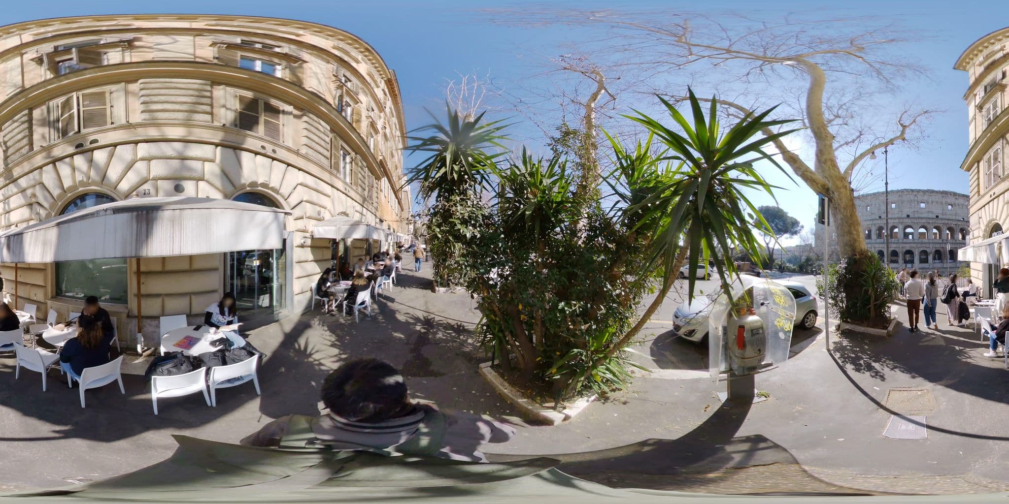 Street view near Tre R Colosseo, Monti — © mapconcierge (CC BY-SA · Mapillary)