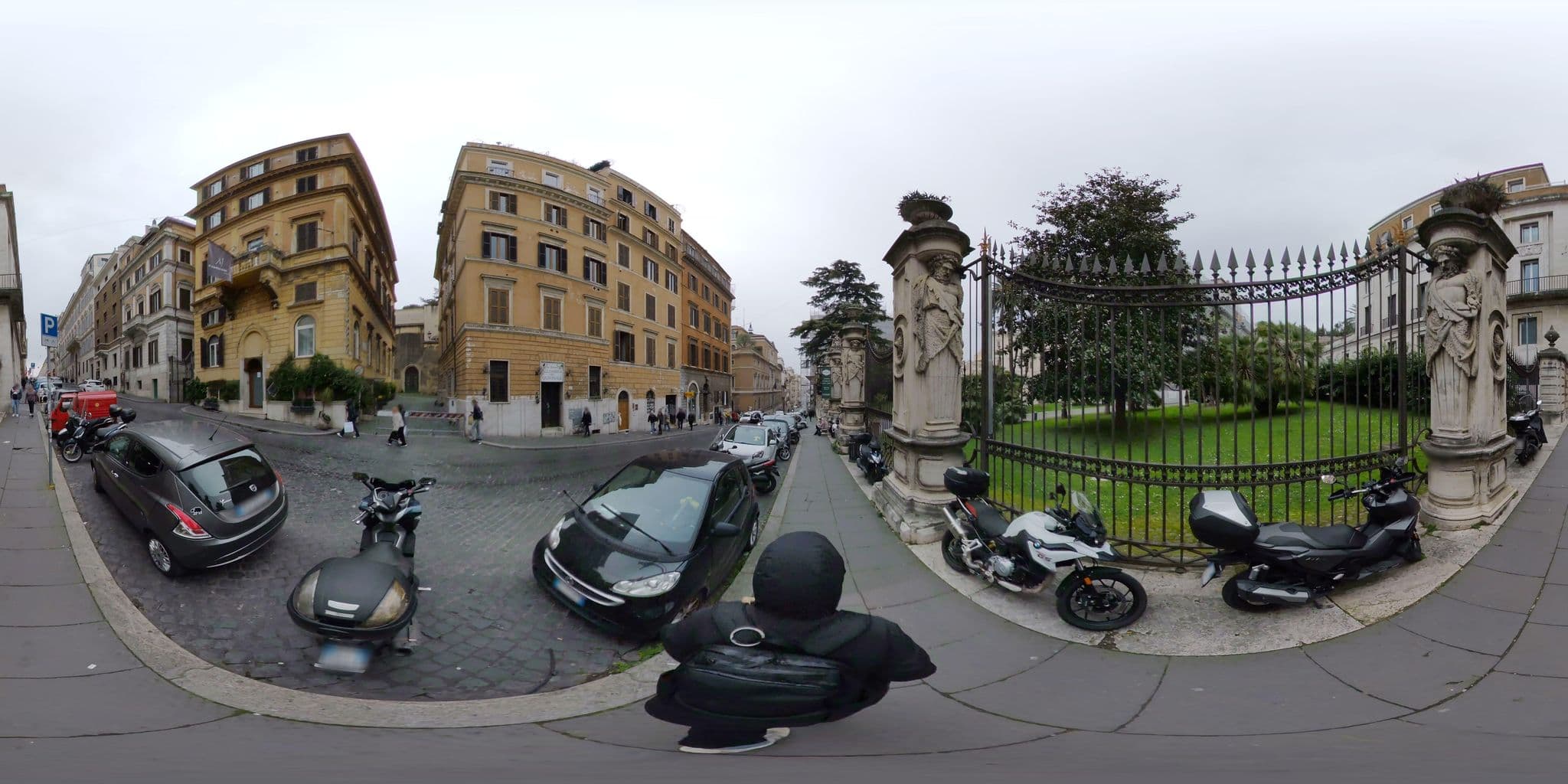 Street view near Albergo Trevi SRL, Ludovisi — © akiyoshiii213 (CC BY-SA · Mapillary)