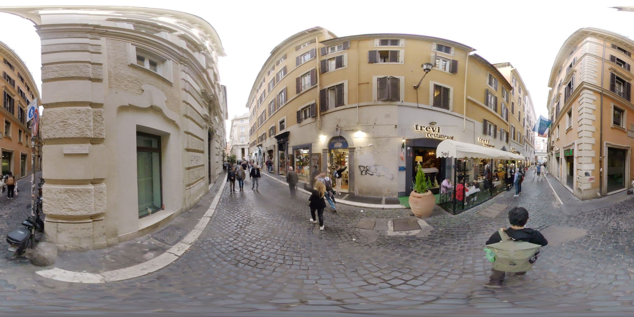 Street view near 59 Steps Trevi, Sant'Eustachio — © mapconcierge (CC BY-SA · Mapillary)