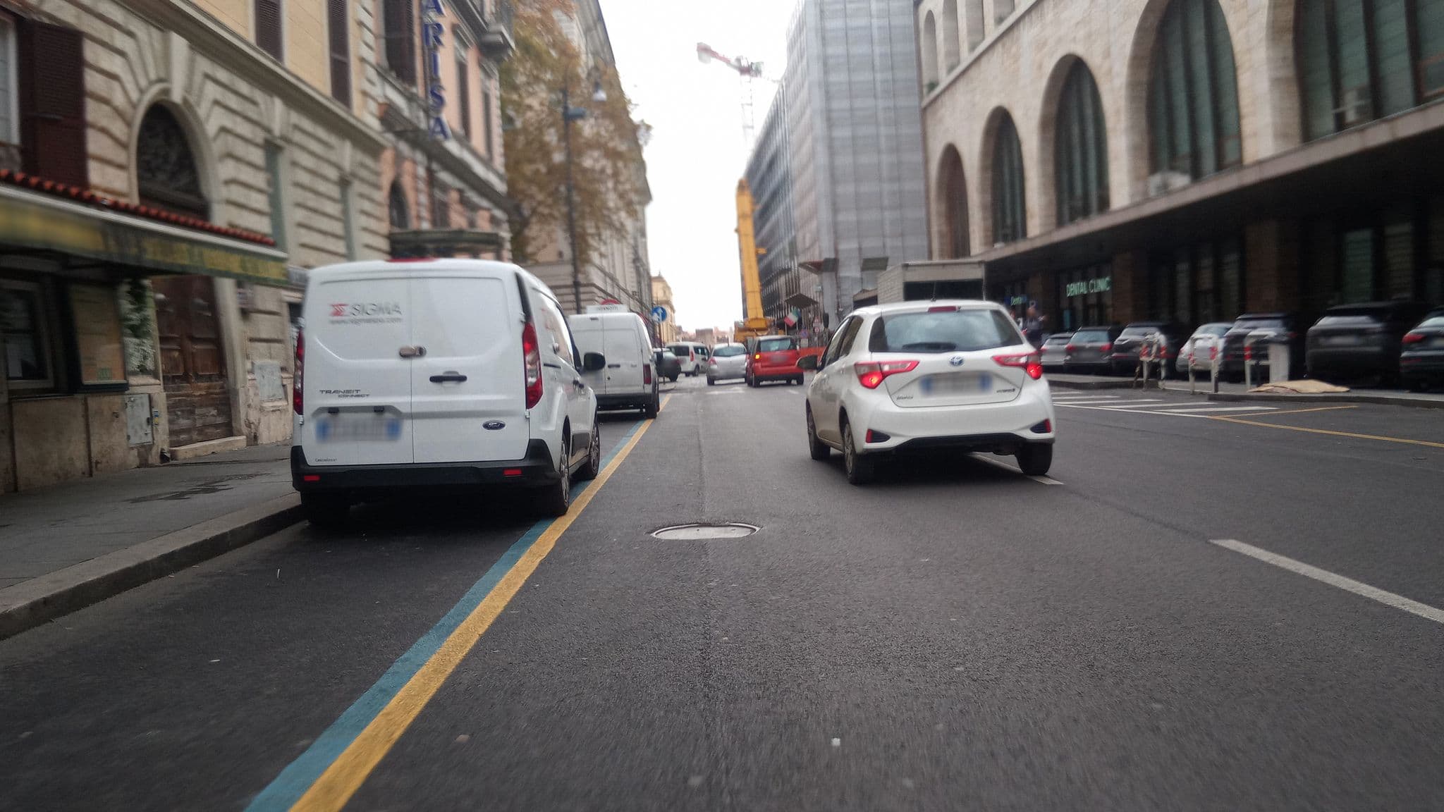 Street view near Hotel Milazzo, Castro Pretorio — © alesarrett (CC BY-SA · Mapillary)