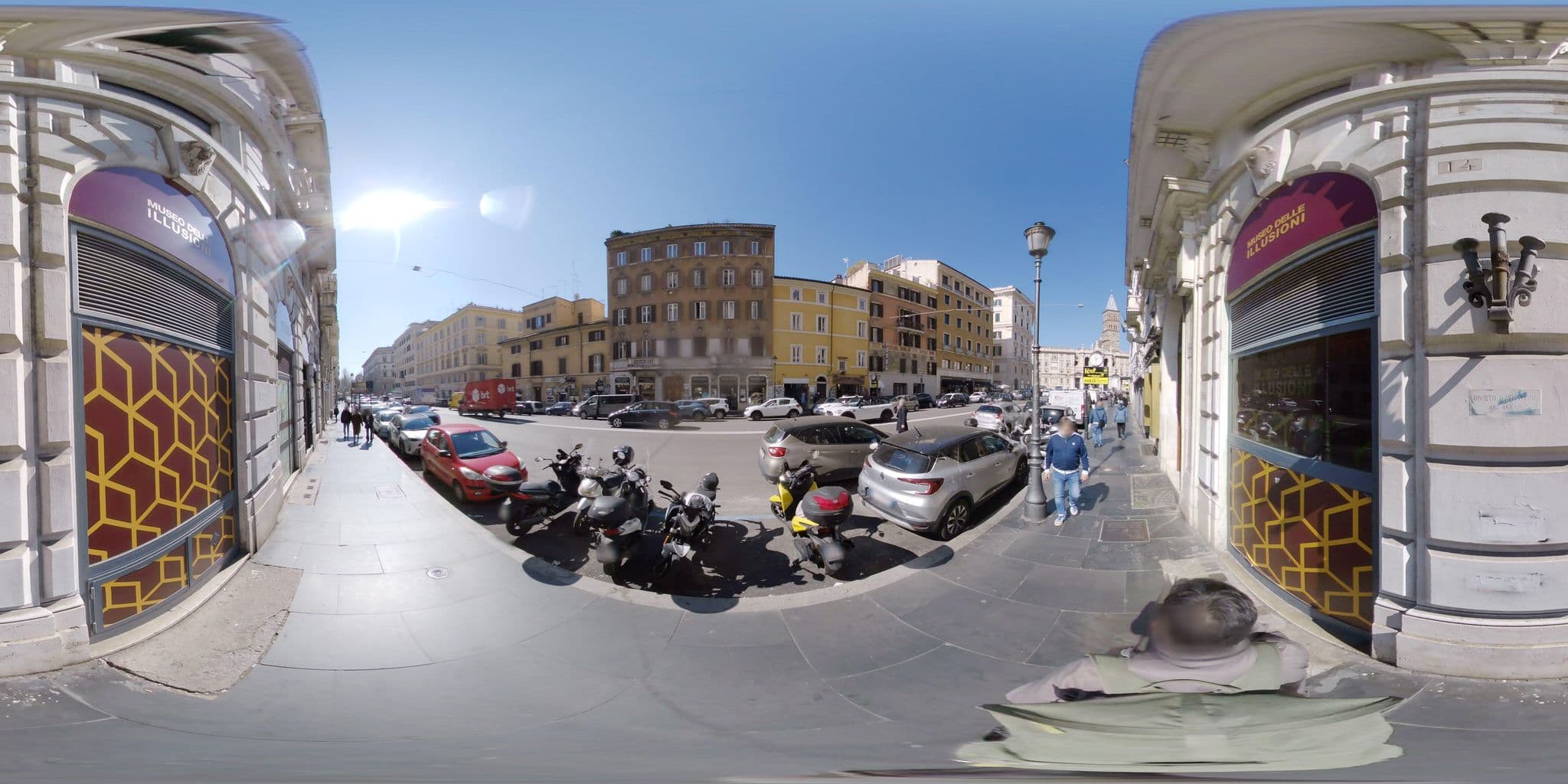 Street view near Hotel Elegantia, Monti — © mapconcierge (CC BY-SA · Mapillary)