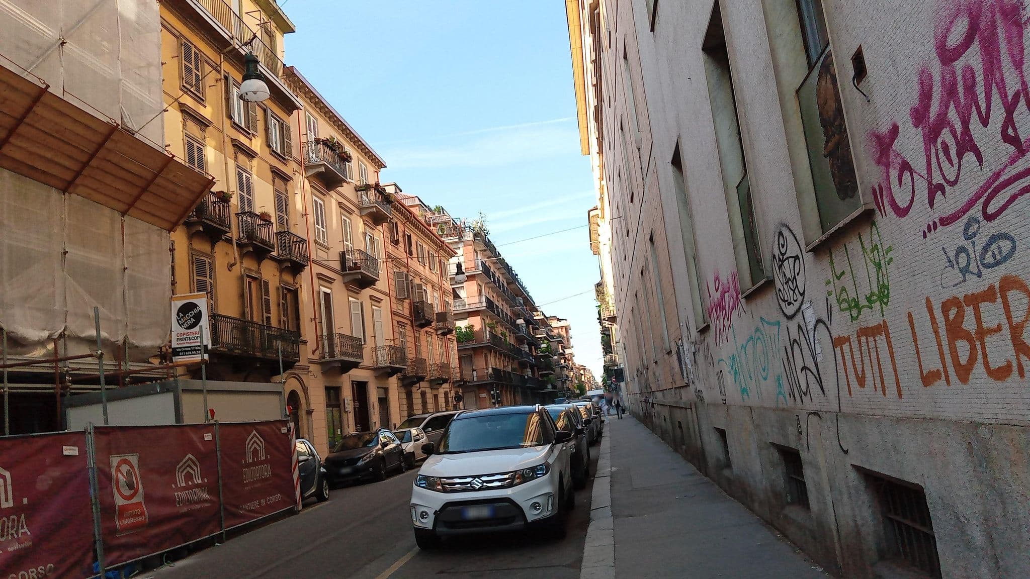Street view near Ca'cita, San Salvario — © ffierm (CC BY-SA · Mapillary)