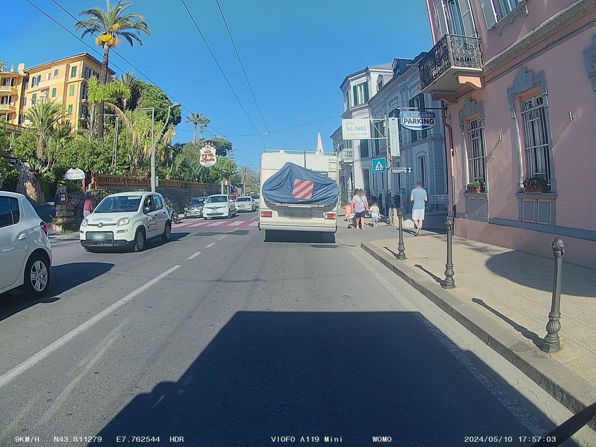 Street view near Hotel Bel Soggiorno Sanremo, Sanremo — © soulcover (CC BY-SA · Mapillary)