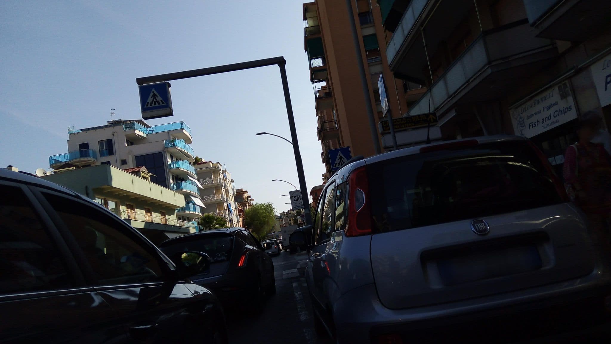 Street view near Albergo Solemare, Loano — © mariofiab (CC BY-SA · Mapillary)