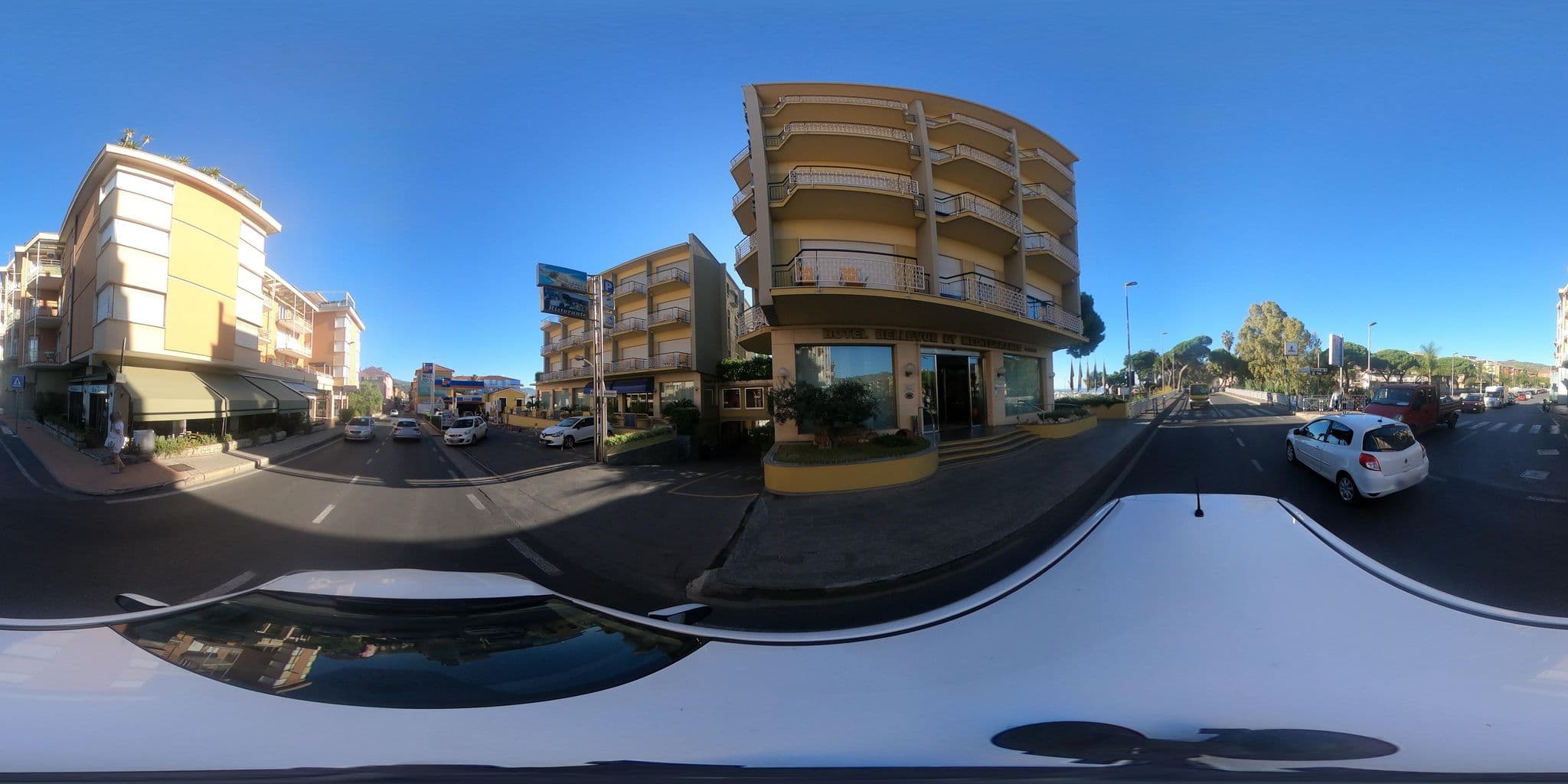 Street view near Hotel Bellevue, Diano Marina — © LucianoC63 (CC BY-SA · Mapillary)