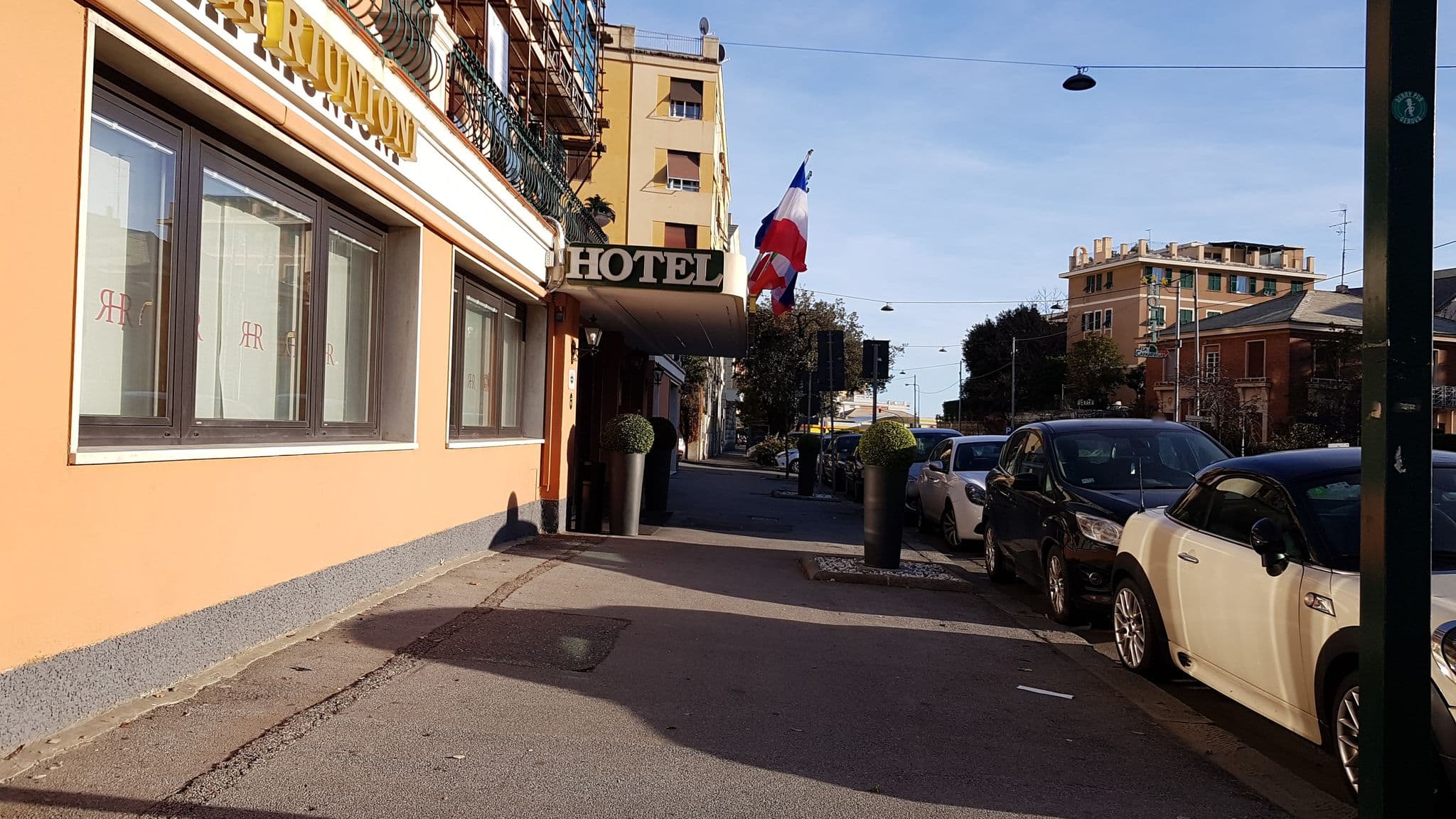 Street view near Rex Hotel Residence, Genoa — © ale_zena_it (CC BY-SA · Mapillary)