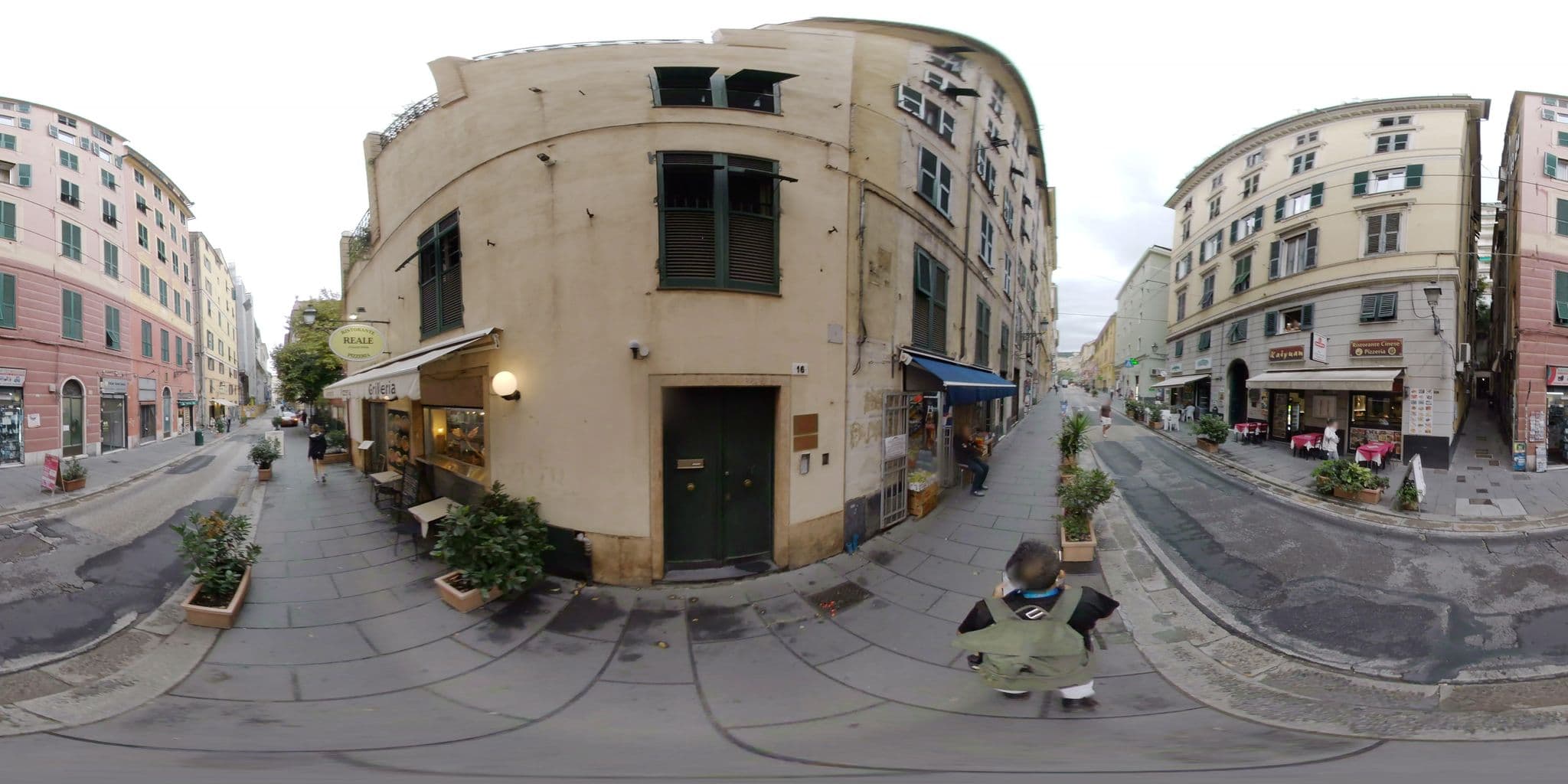 Street view near Ostello Bello Genova, Genoa — © mapconcierge (CC BY-SA · Mapillary)