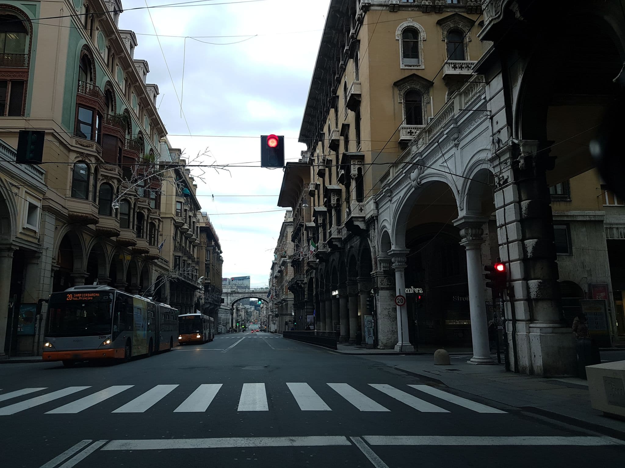 Street view near Hotelinvest, Genoa — © ale_zena_it (CC BY-SA · Mapillary)