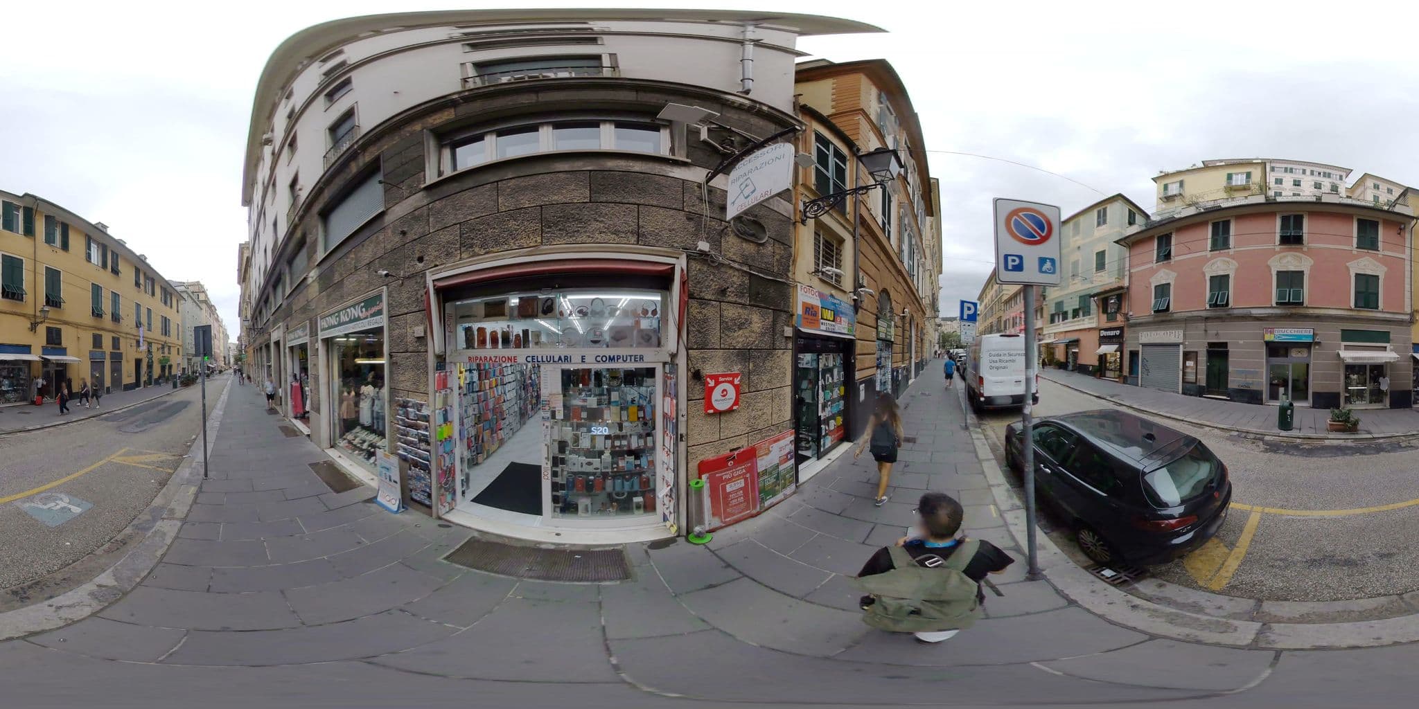Street view near Hotel Balbi, Genoa — © mapconcierge (CC BY-SA · Mapillary)
