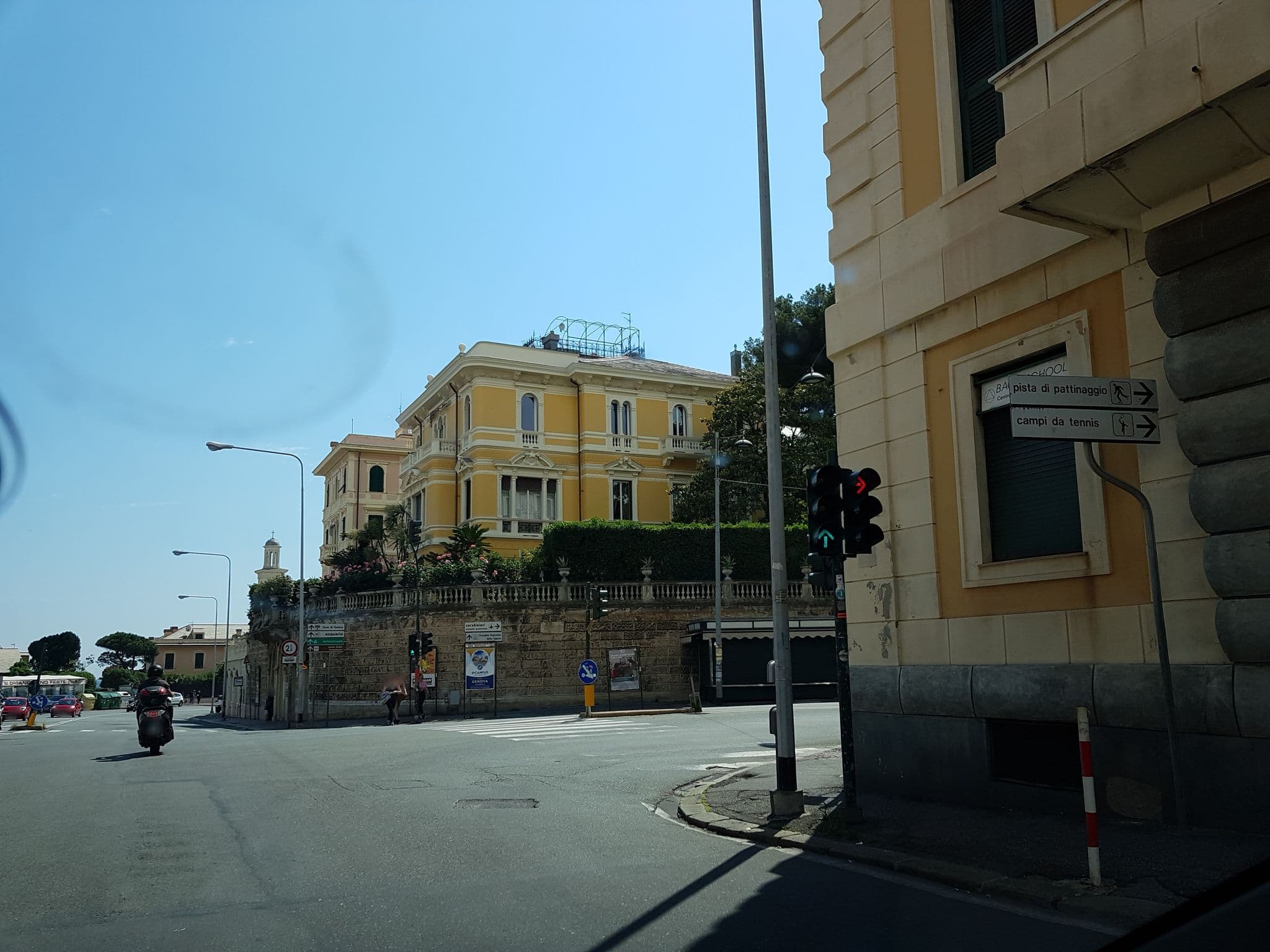 Street view near Rexhotel, Genoa — © ale_zena_it (CC BY-SA · Mapillary)