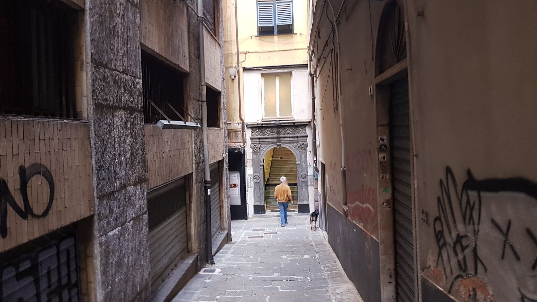 Street view near Hotel Doria Genova, Genoa — © ale_zena_it (CC BY-SA · Mapillary)
