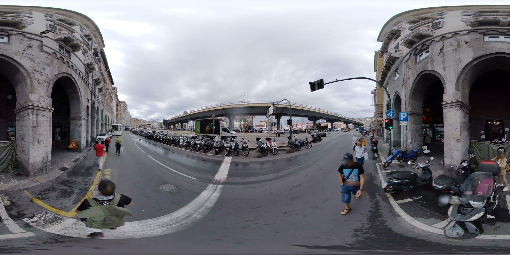 Street view near Sunflower Apartment with private terrace and lift, Genoa — © mapconcierge (CC BY-SA · Mapillary)
