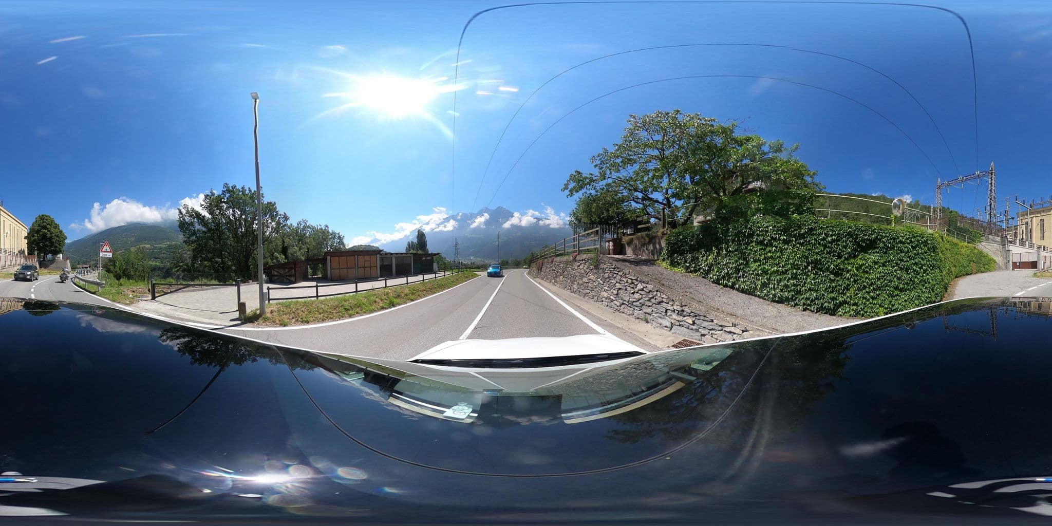 Street view near Hotel Rayon de Soleil, Aosta — © peterleth (CC BY-SA · Mapillary)