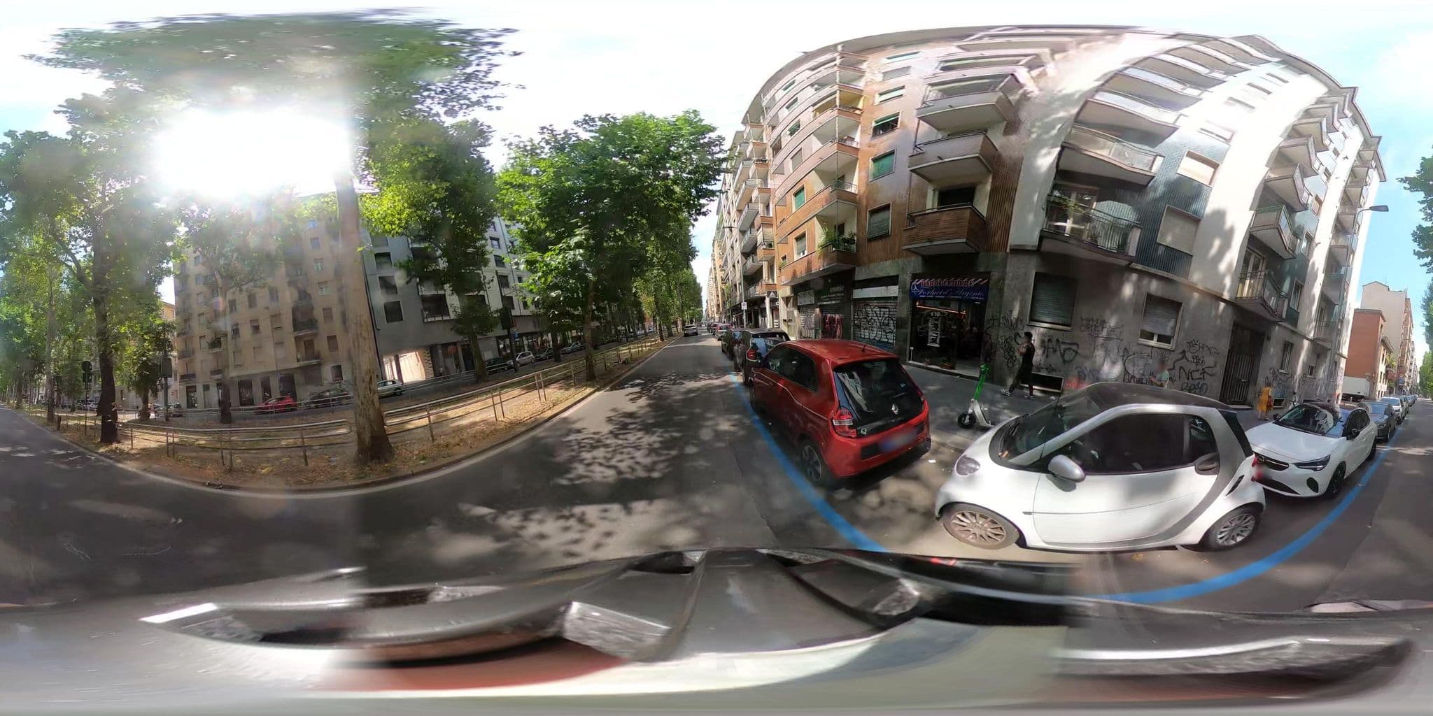 Street view near Area 14 Navigli Home, Milan — © jacopofar (CC BY-SA · Mapillary)