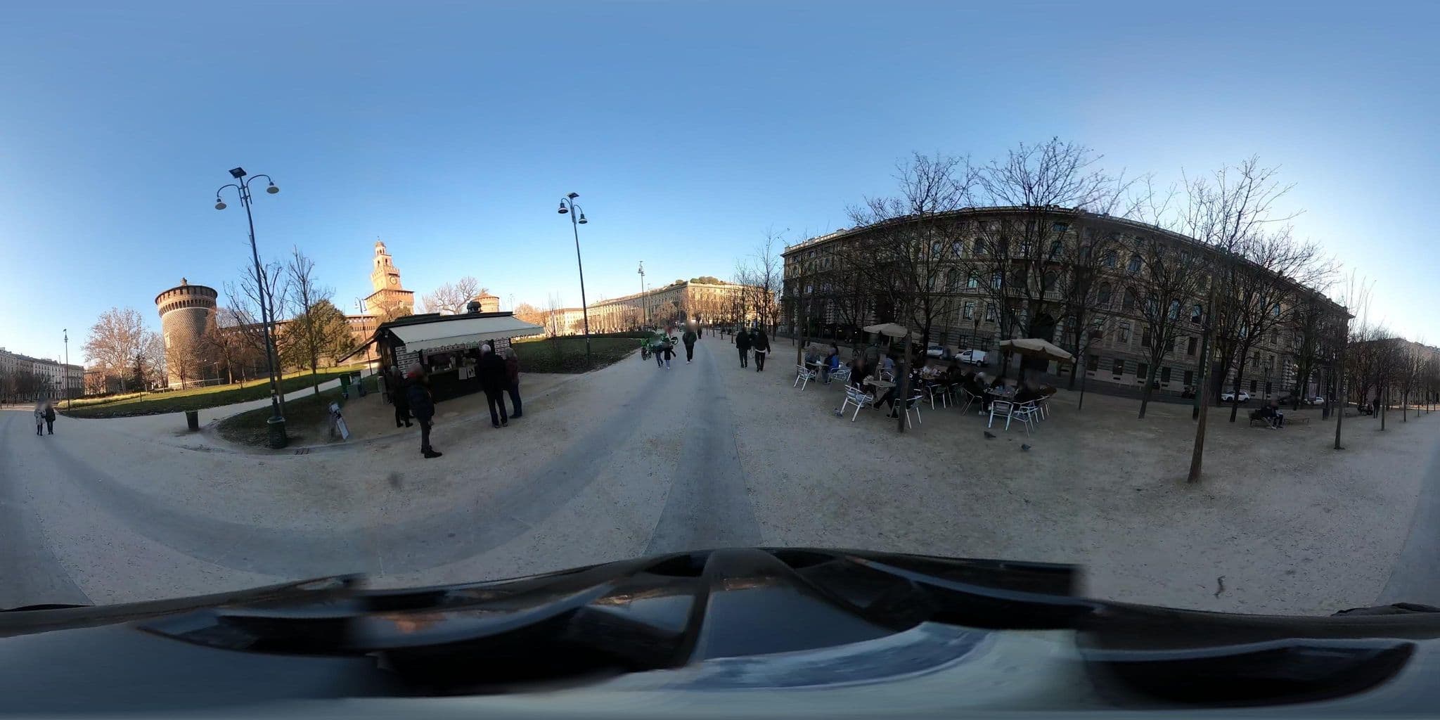 Street view near The Couper Castello, Brera — © jacopofar (CC BY-SA · Mapillary)
