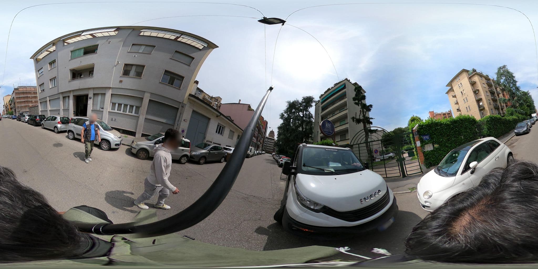 Street view near Residence Biancacroce, Milan — © mapconcierge (CC BY-SA · Mapillary)