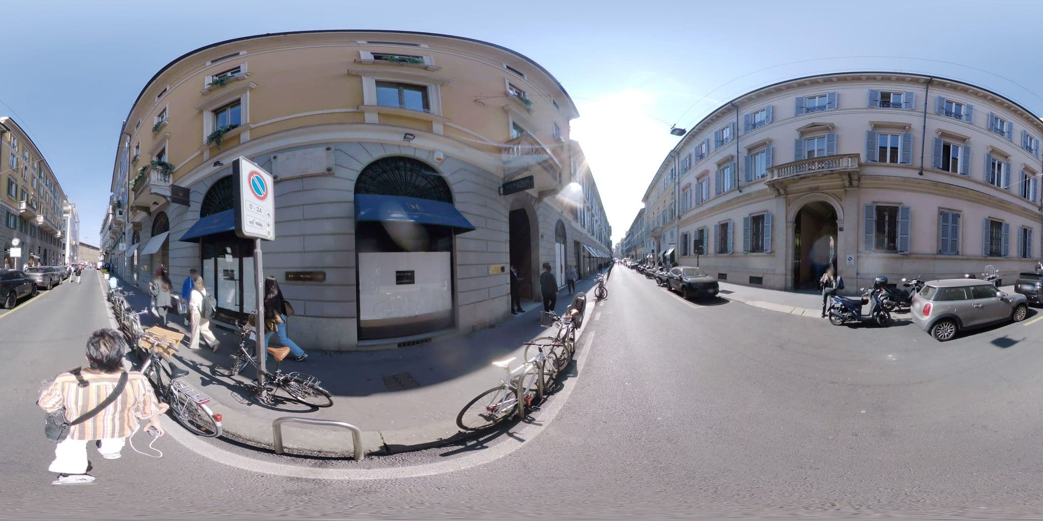Street view near boutique sant’andrea, Brera — © mapconcierge (CC BY-SA · Mapillary)