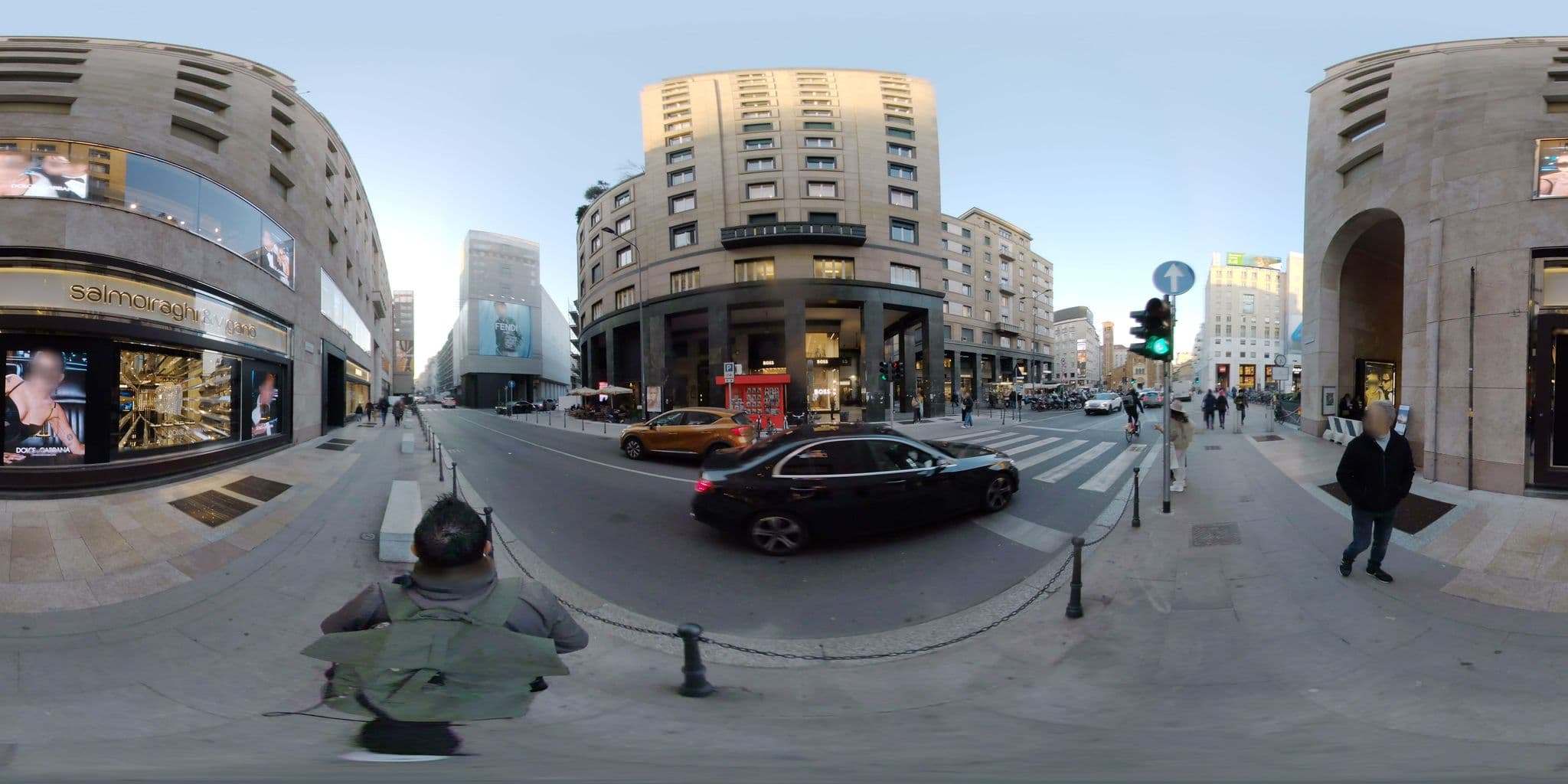 Street view near My Bed Montenapoleone, Milan — © mapconcierge (CC BY-SA · Mapillary)