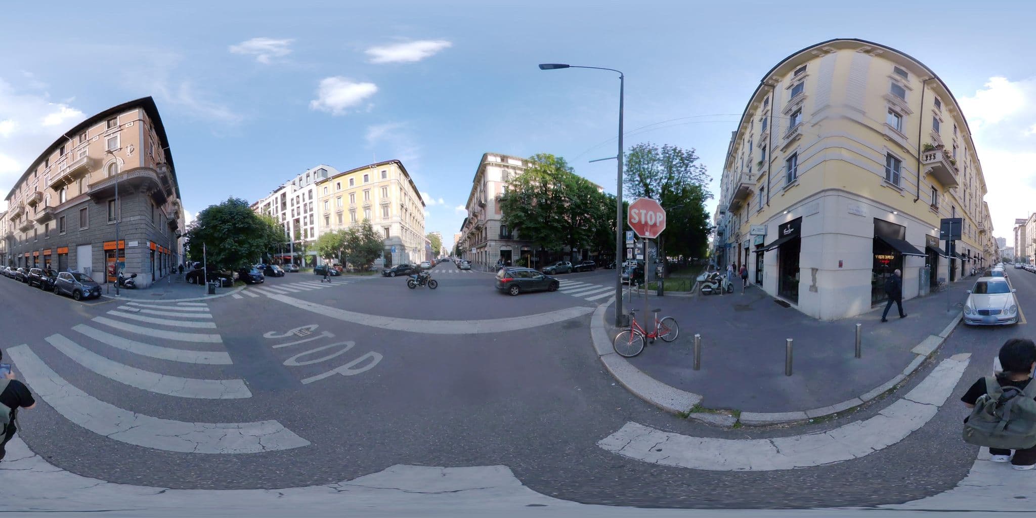 Street view near NH Hotel Mediterraneo, Milan — © mapconcierge (CC BY-SA · Mapillary)